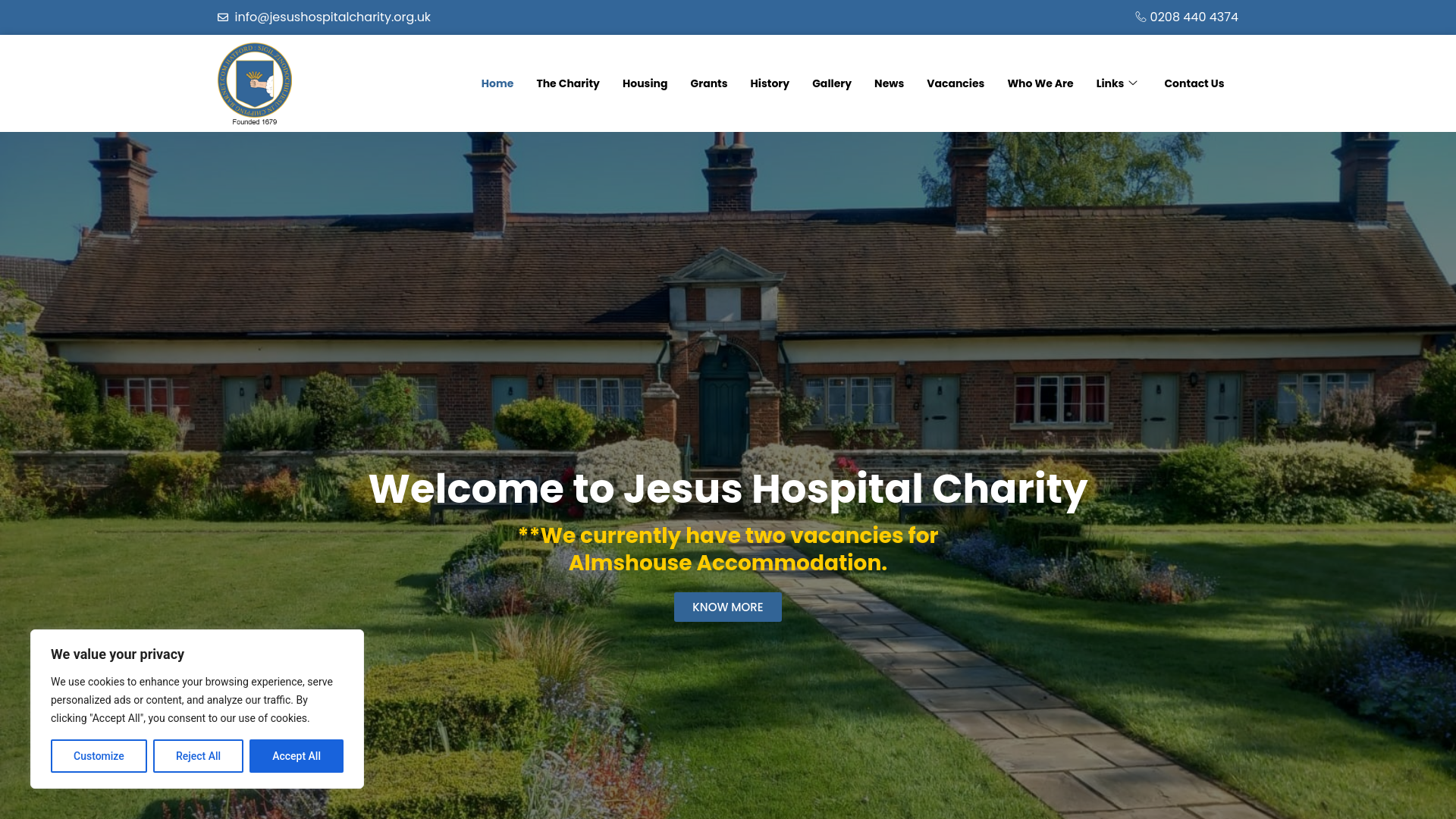 Website screenshot