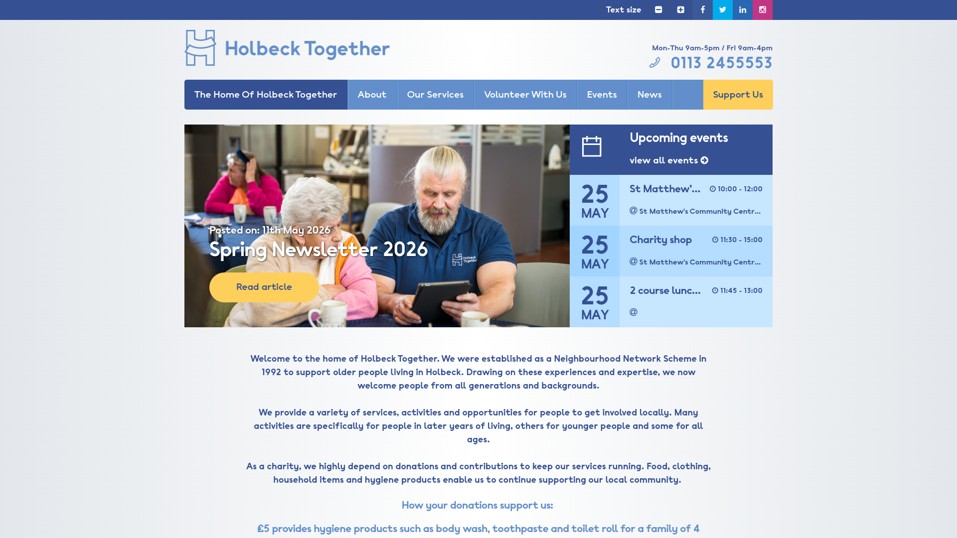Website screenshot