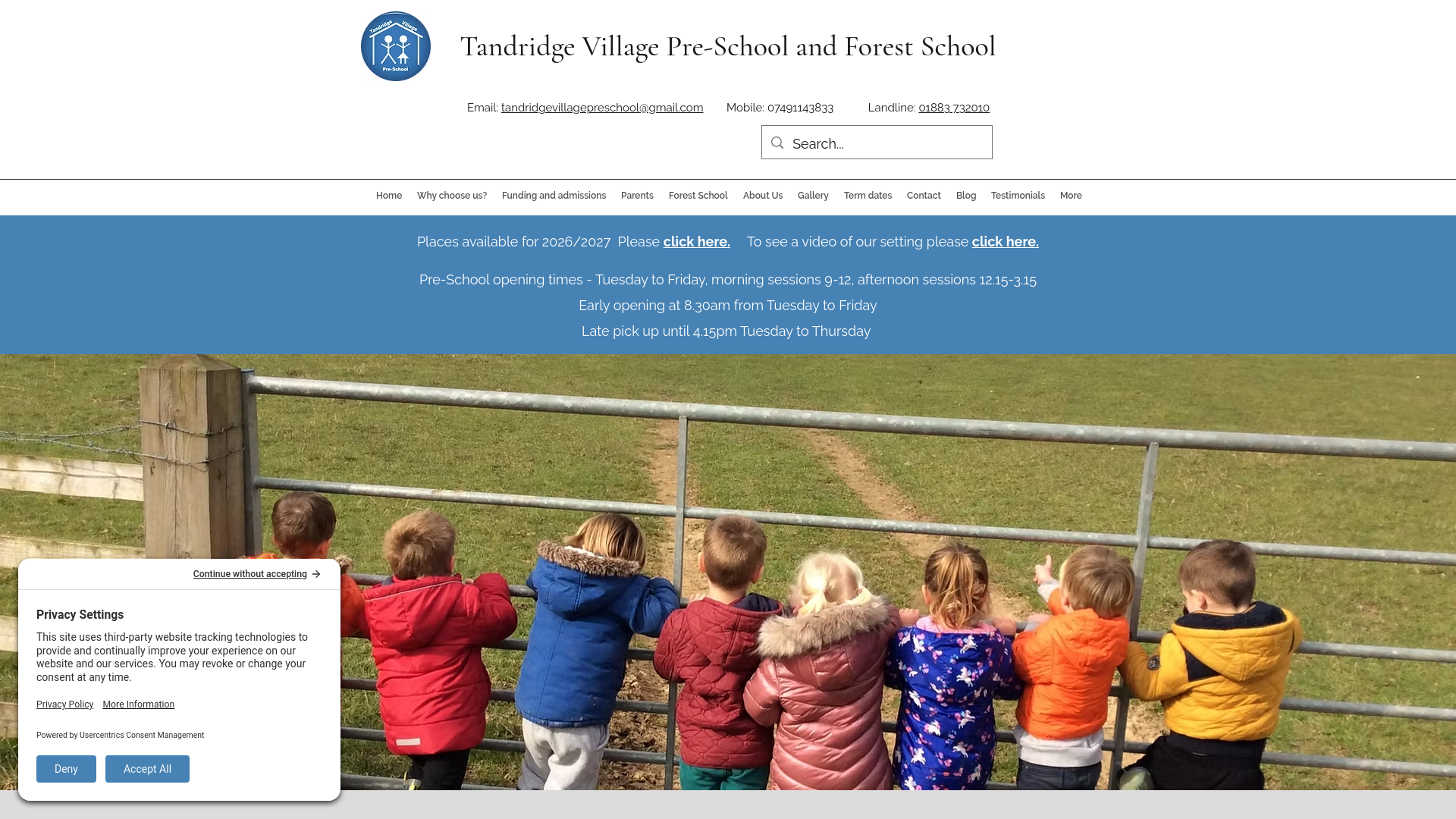 Website screenshot