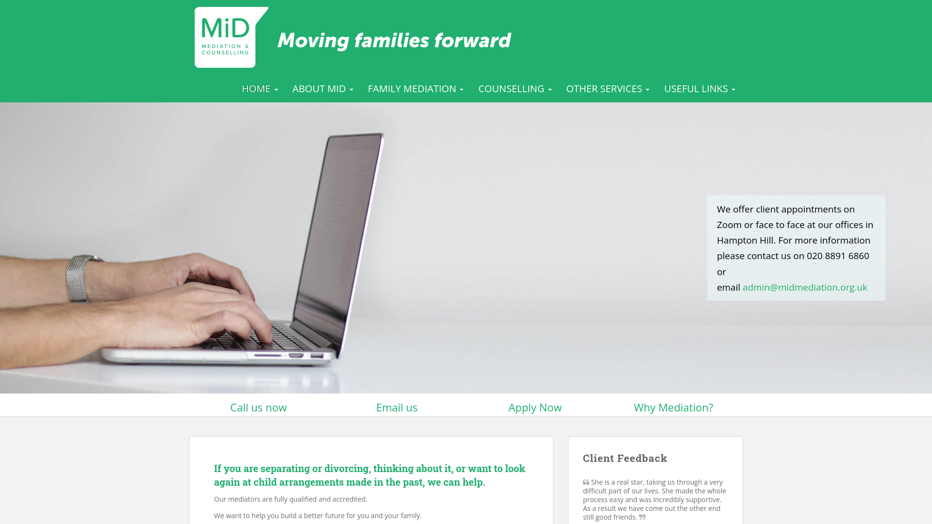 Website screenshot