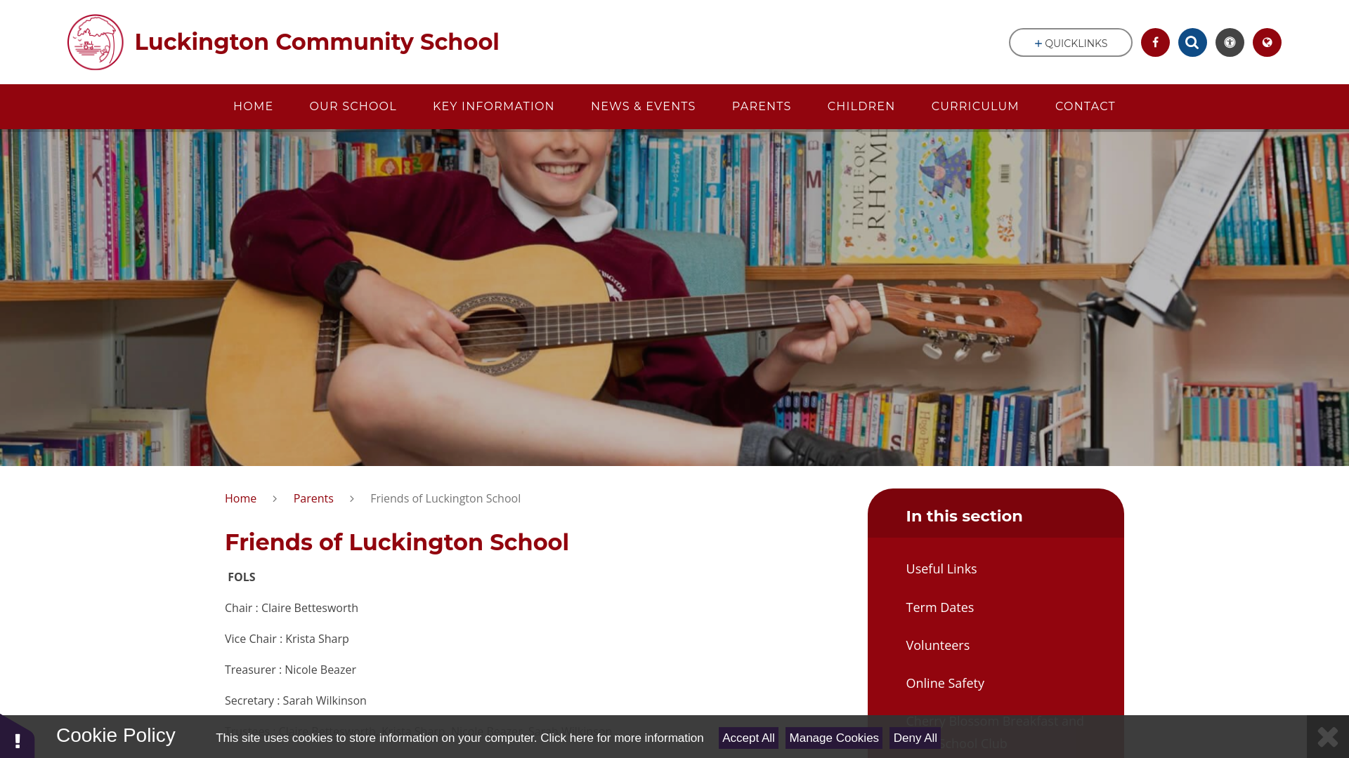 Website screenshot