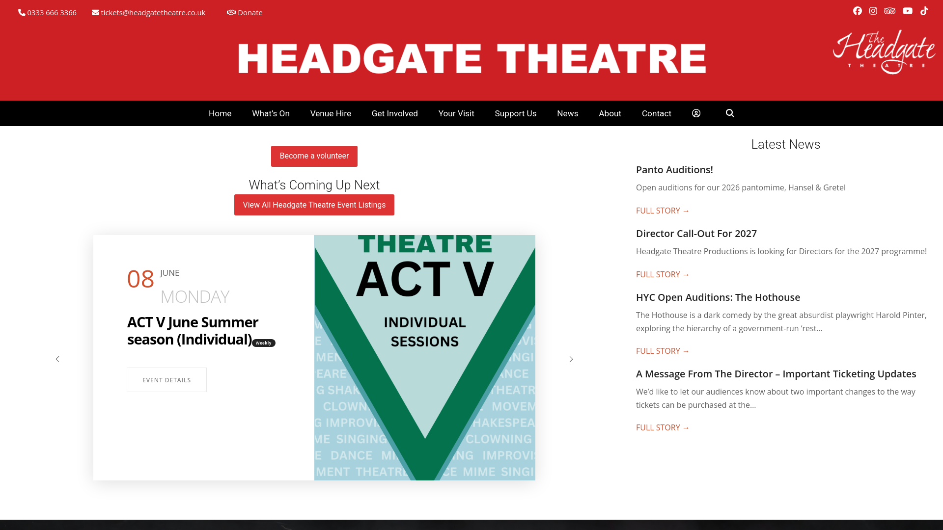 Website screenshot
