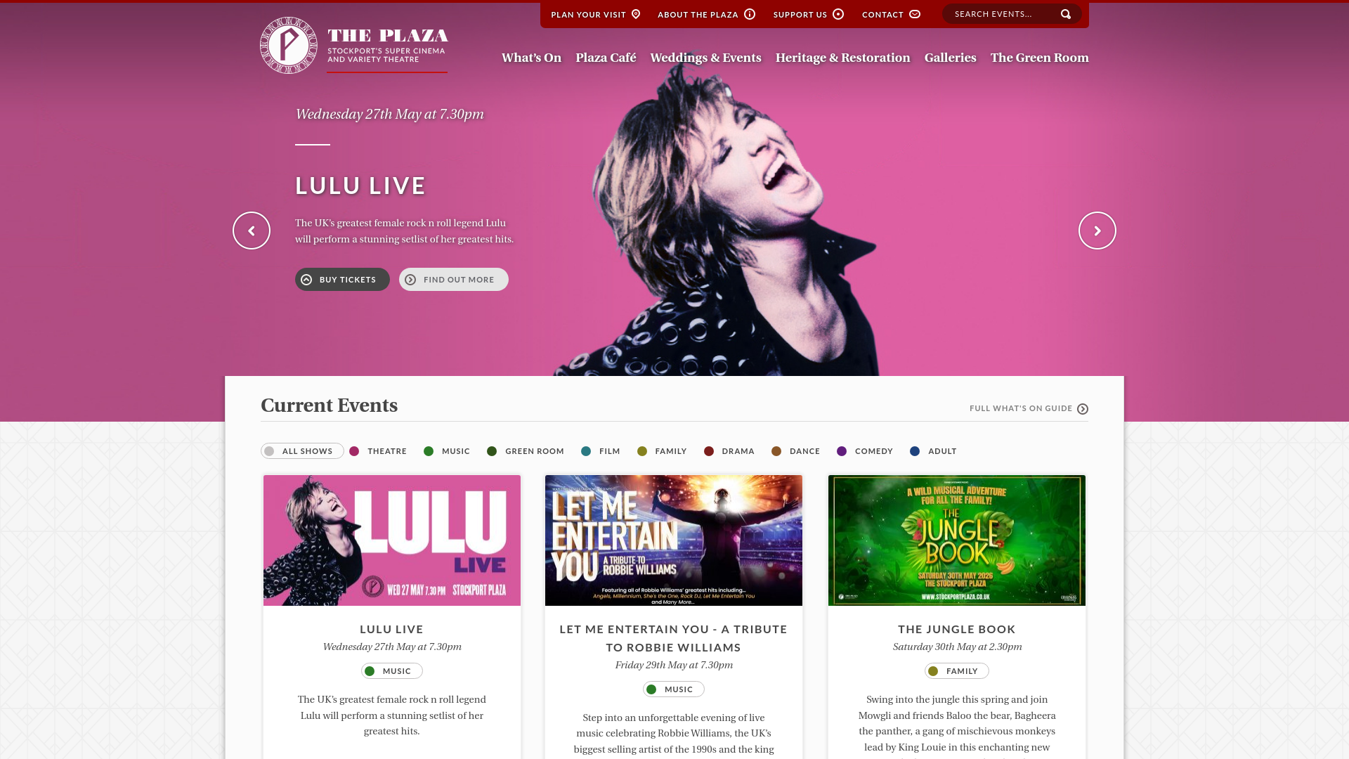 Website screenshot