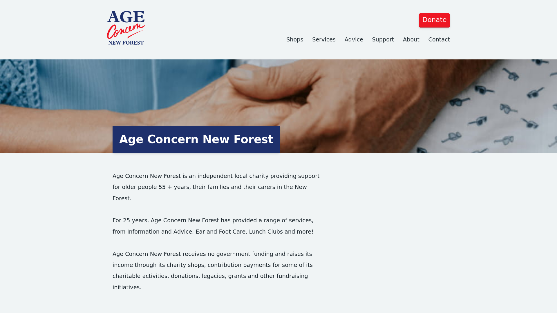Website screenshot
