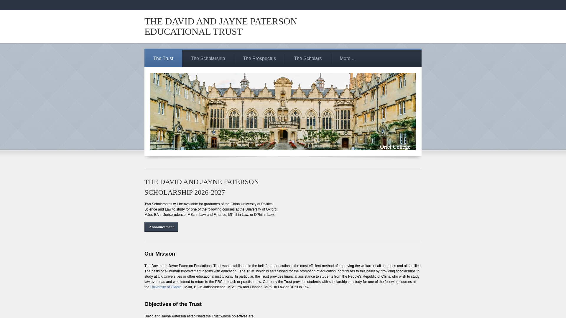 Website screenshot