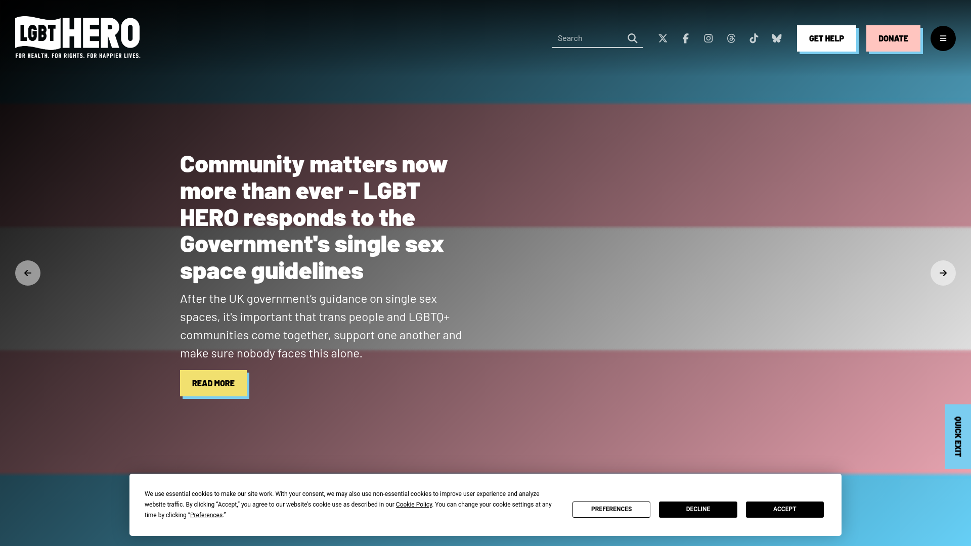 Website screenshot