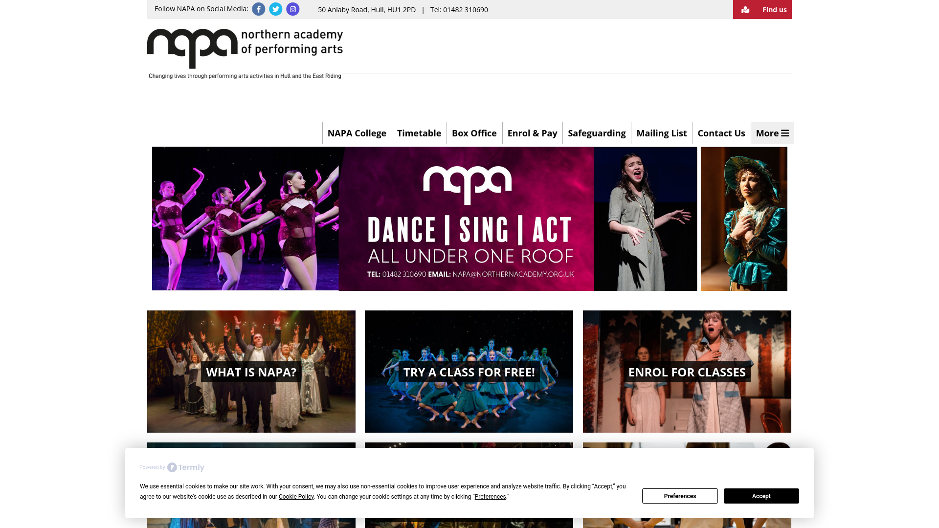 Website screenshot
