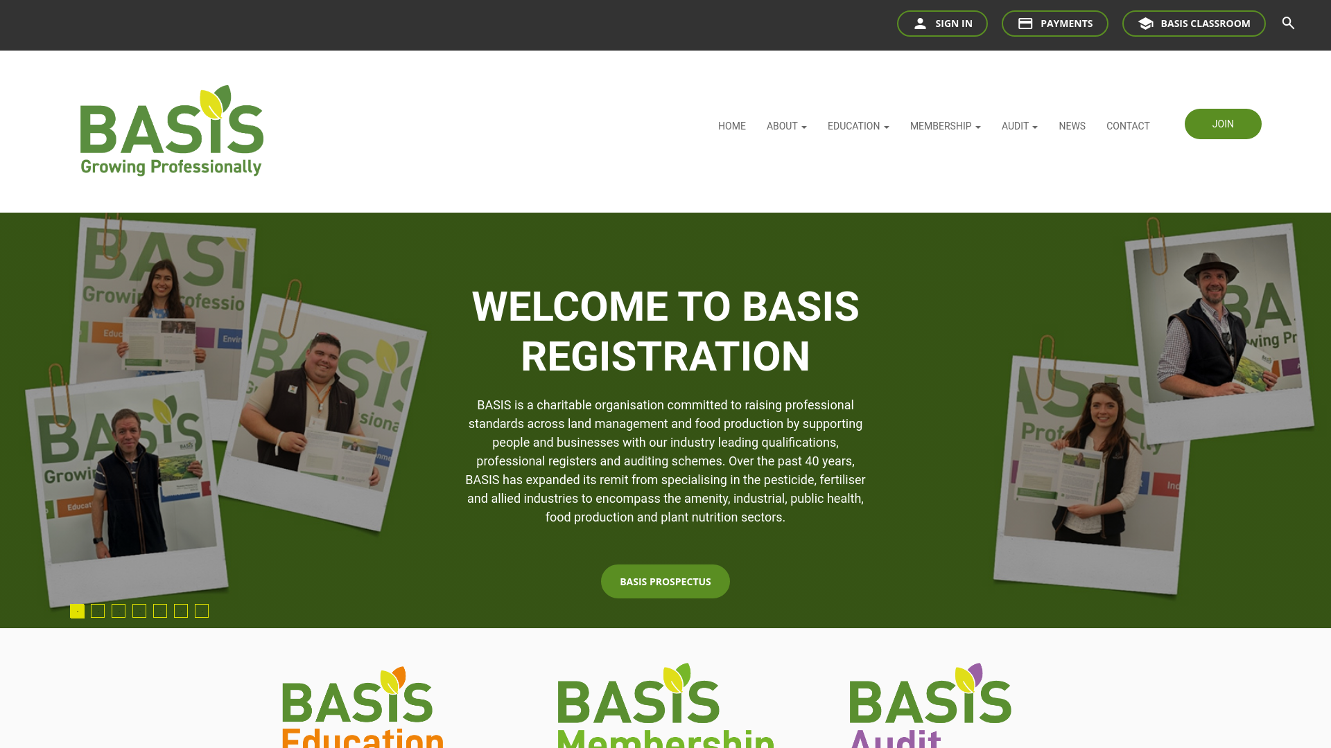 Website screenshot