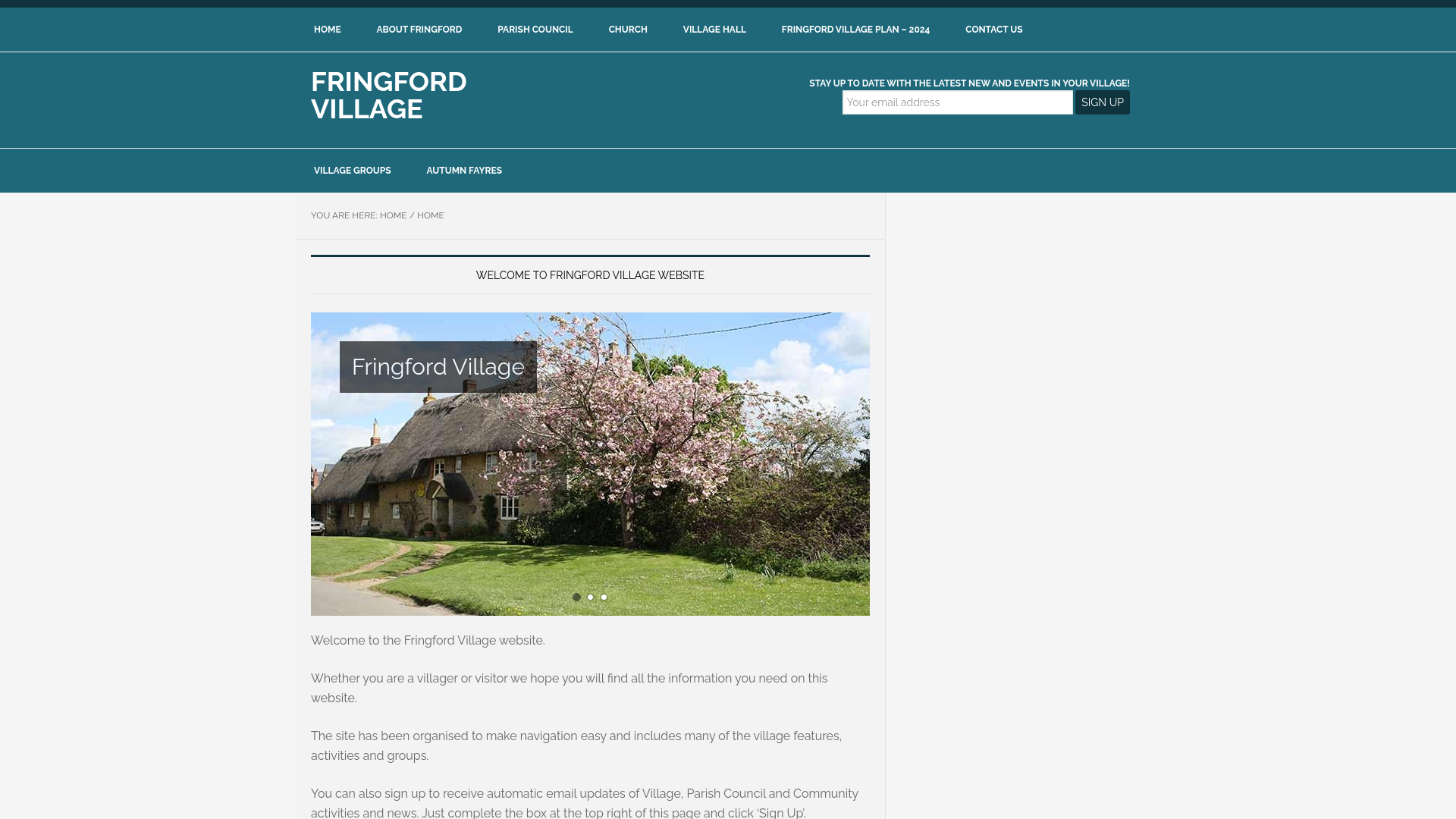 Website screenshot