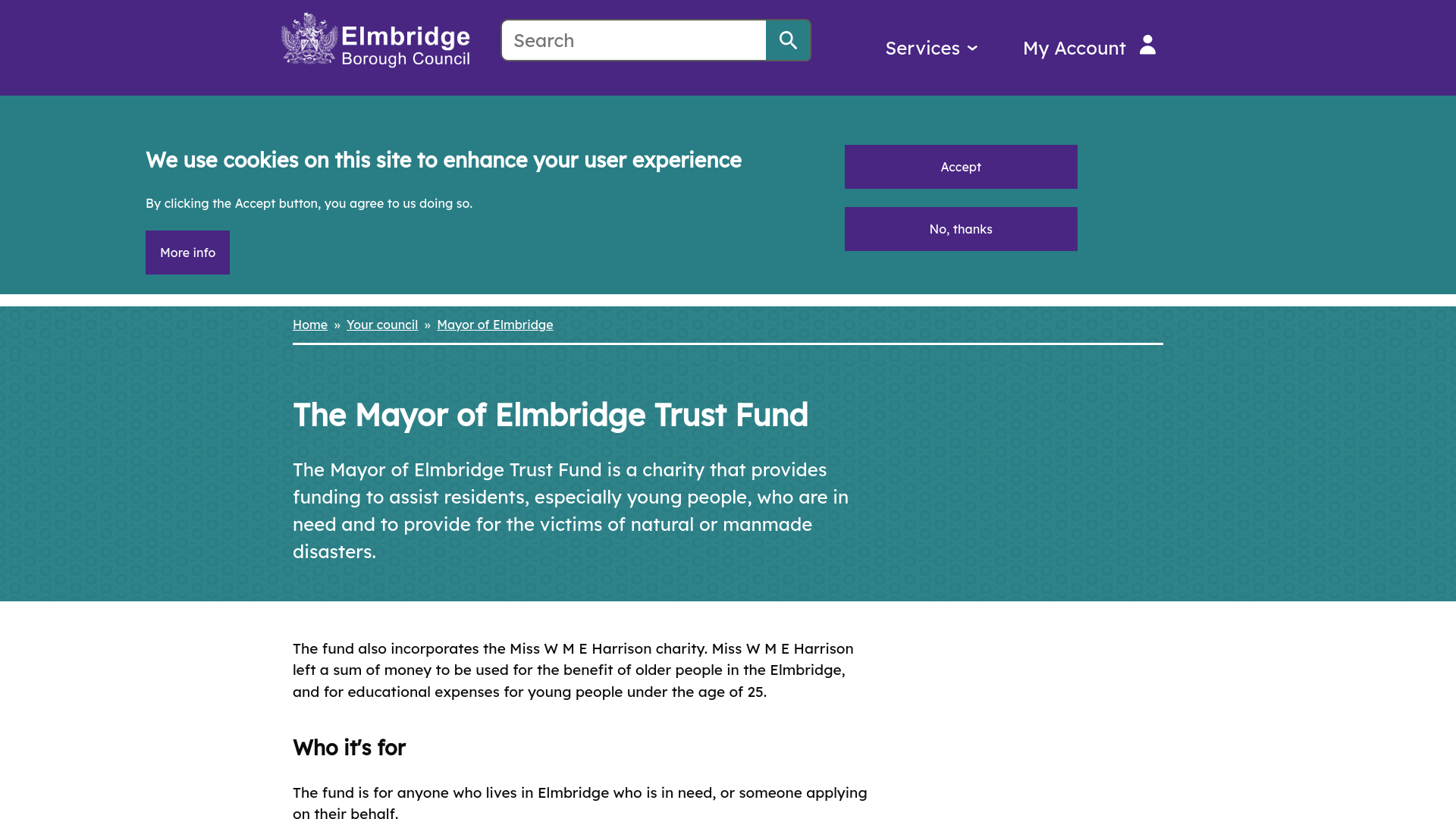 Website screenshot