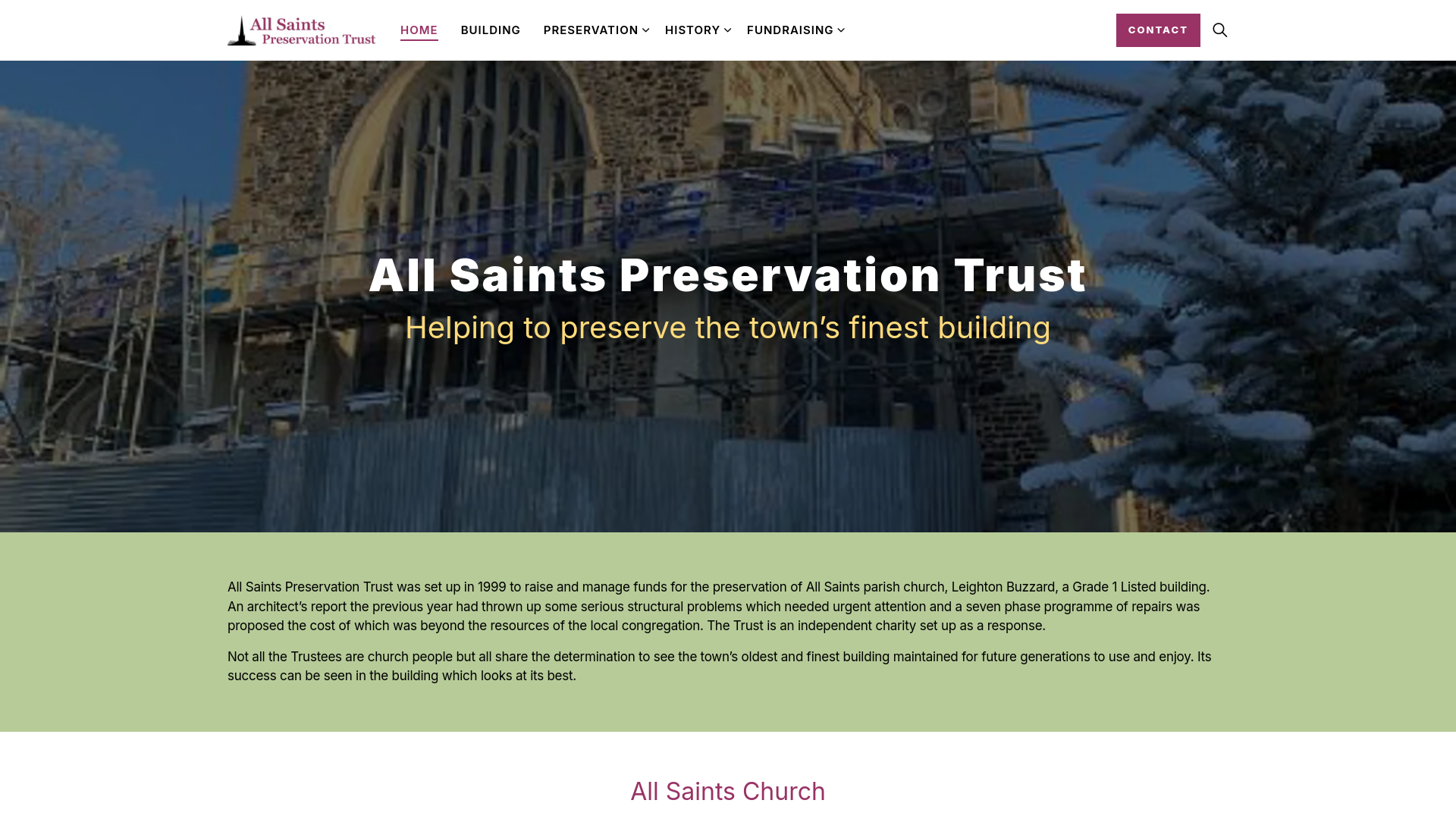 Website screenshot