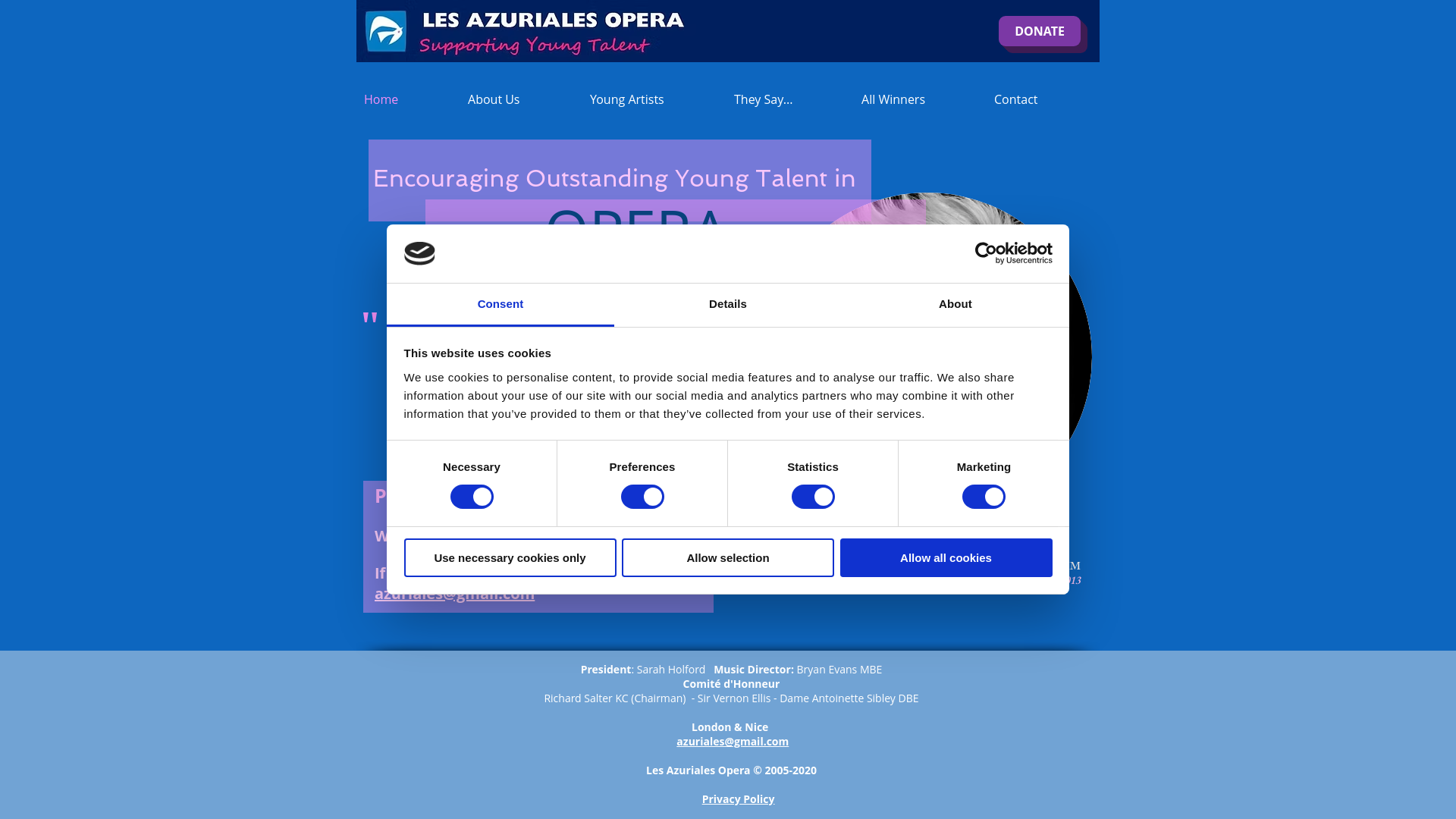 Website screenshot