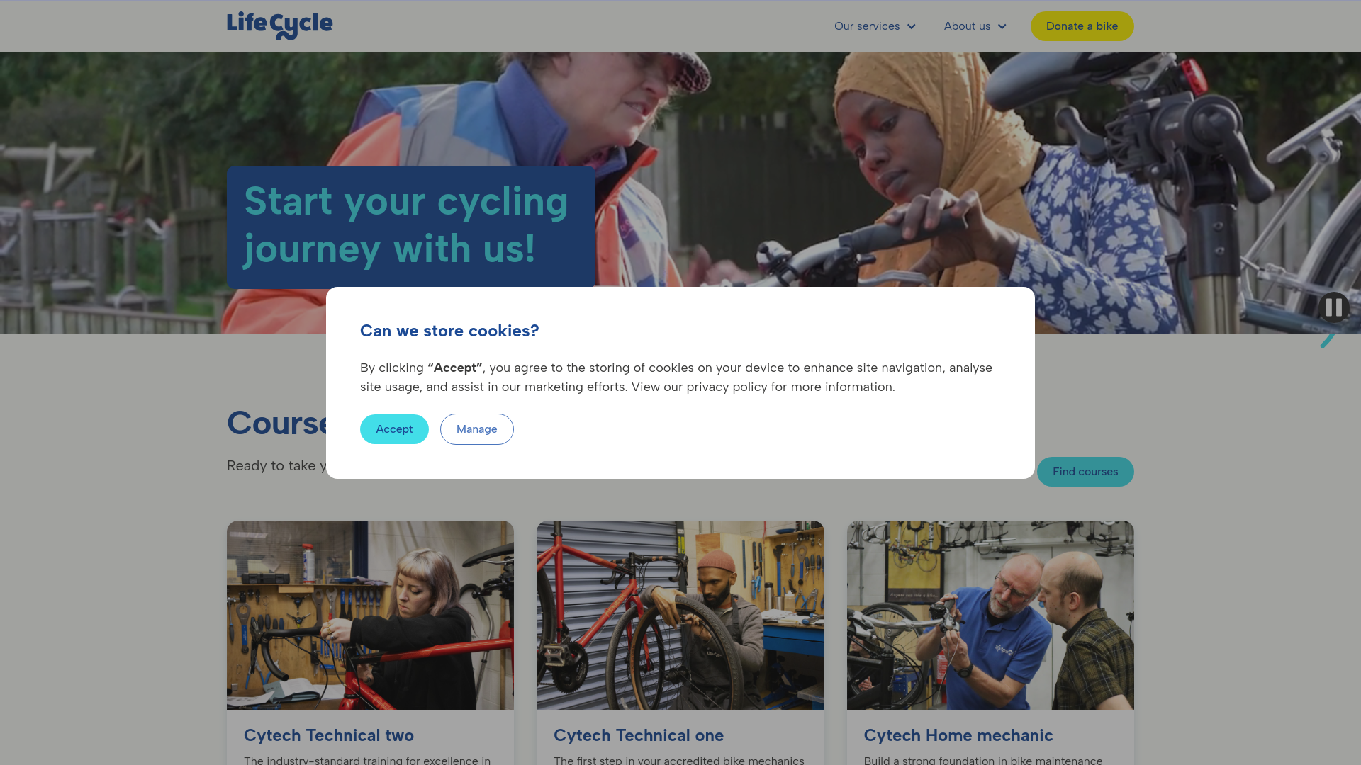 Website screenshot