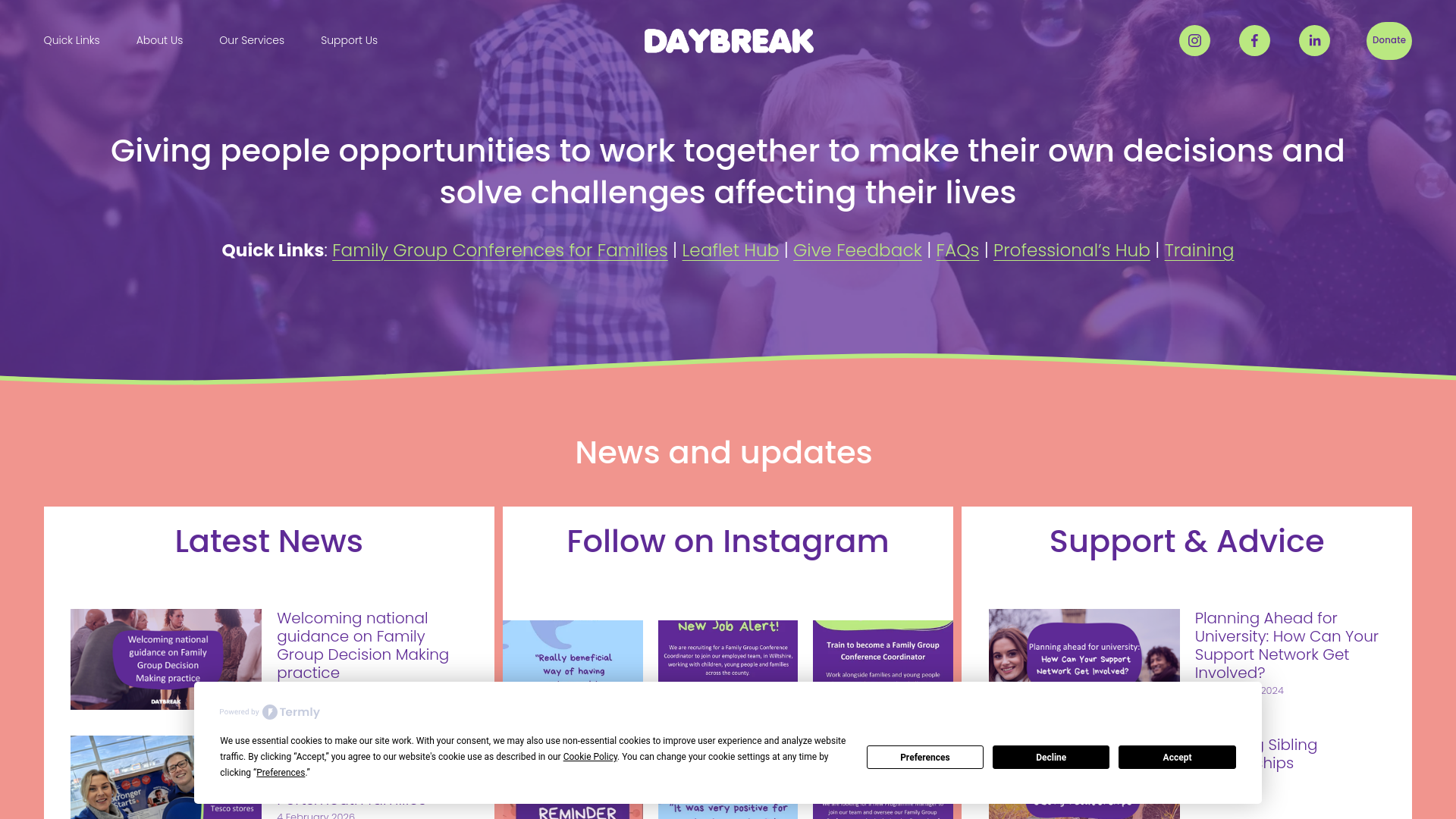 Website screenshot