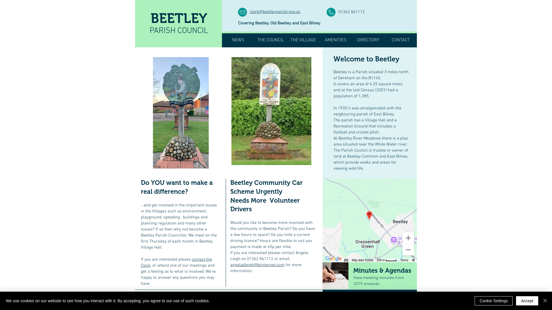 Website screenshot