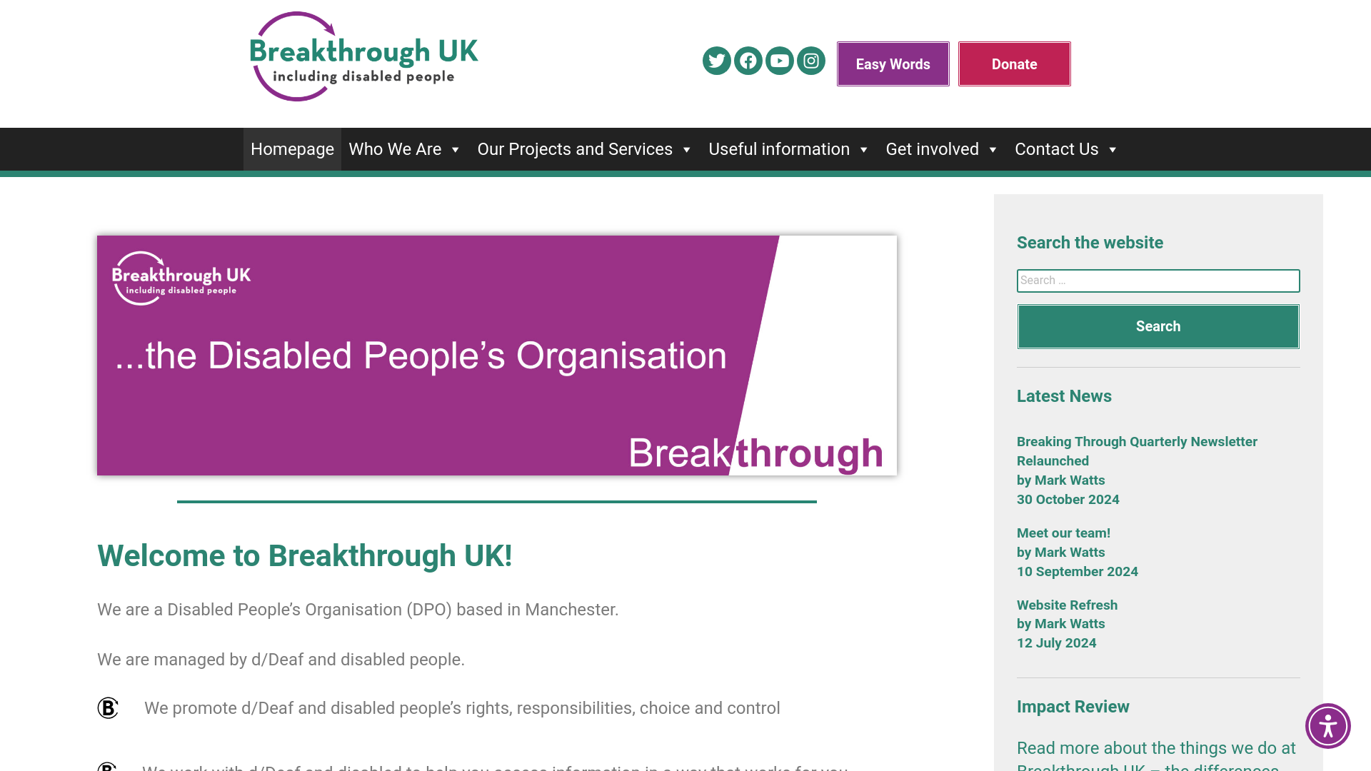 Website screenshot