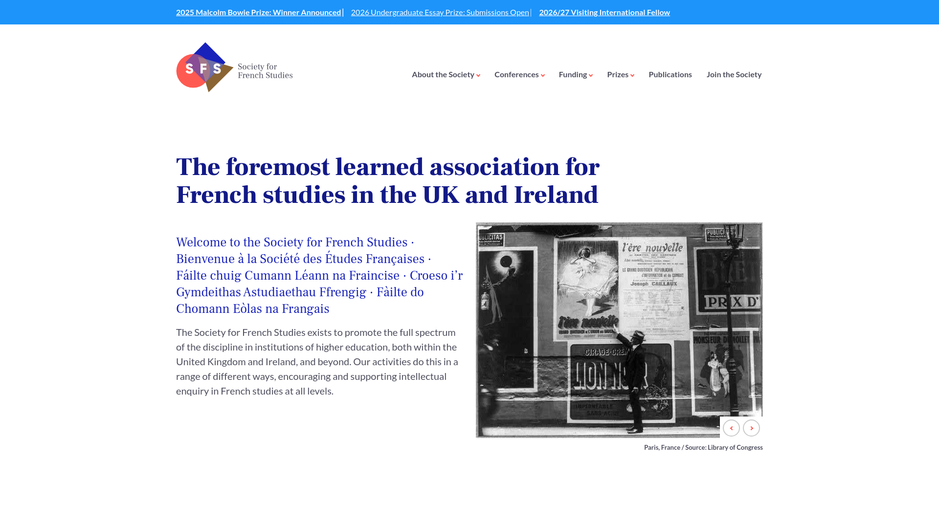 Website screenshot