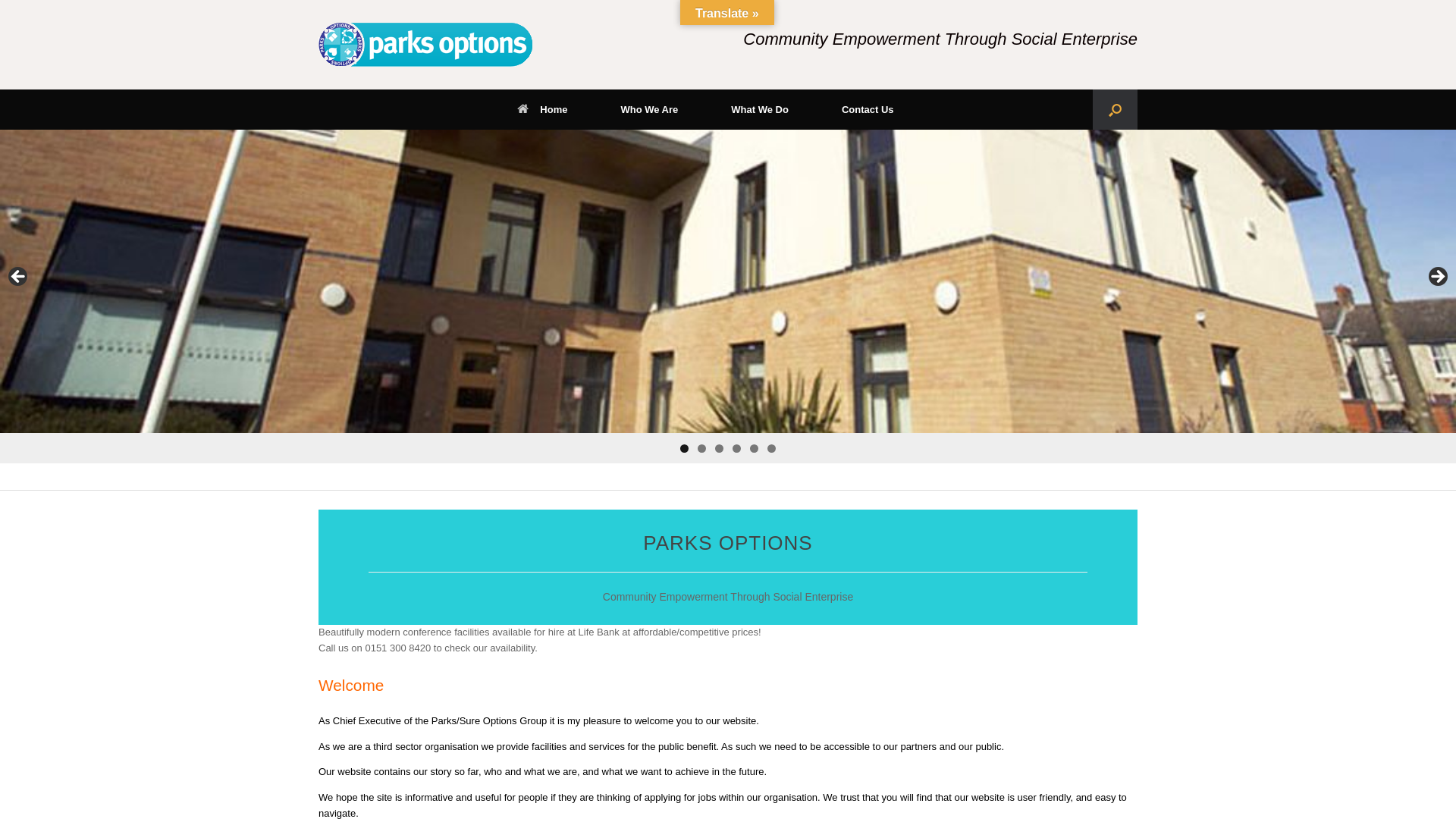 Website screenshot