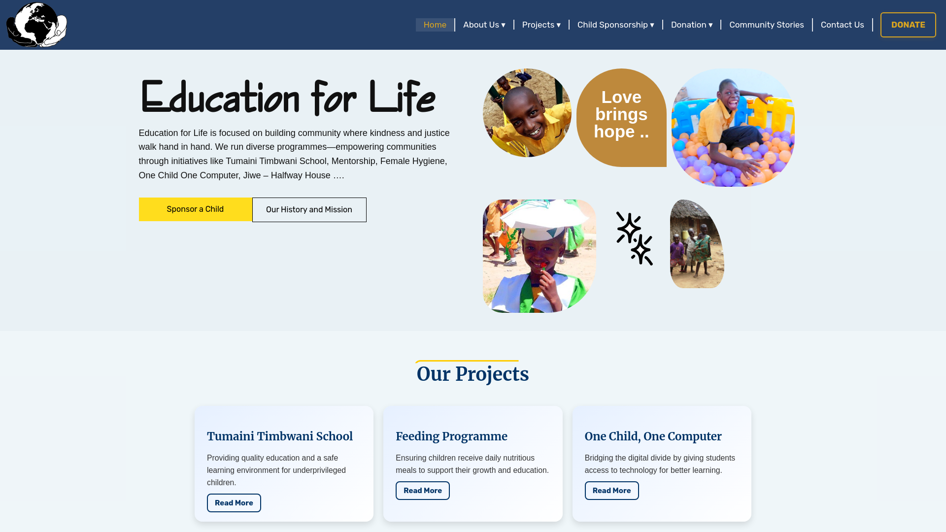 Website screenshot