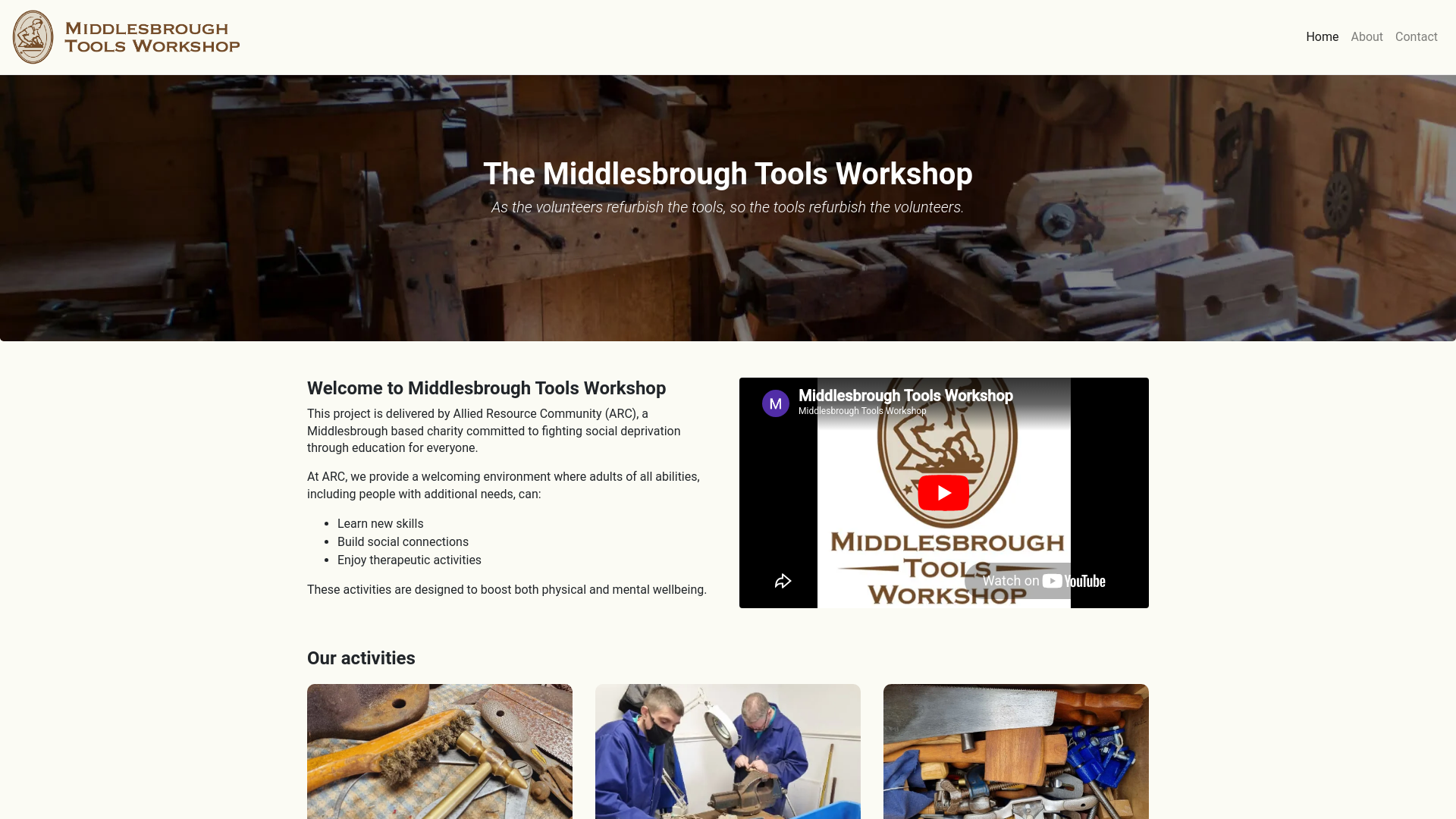 Website screenshot