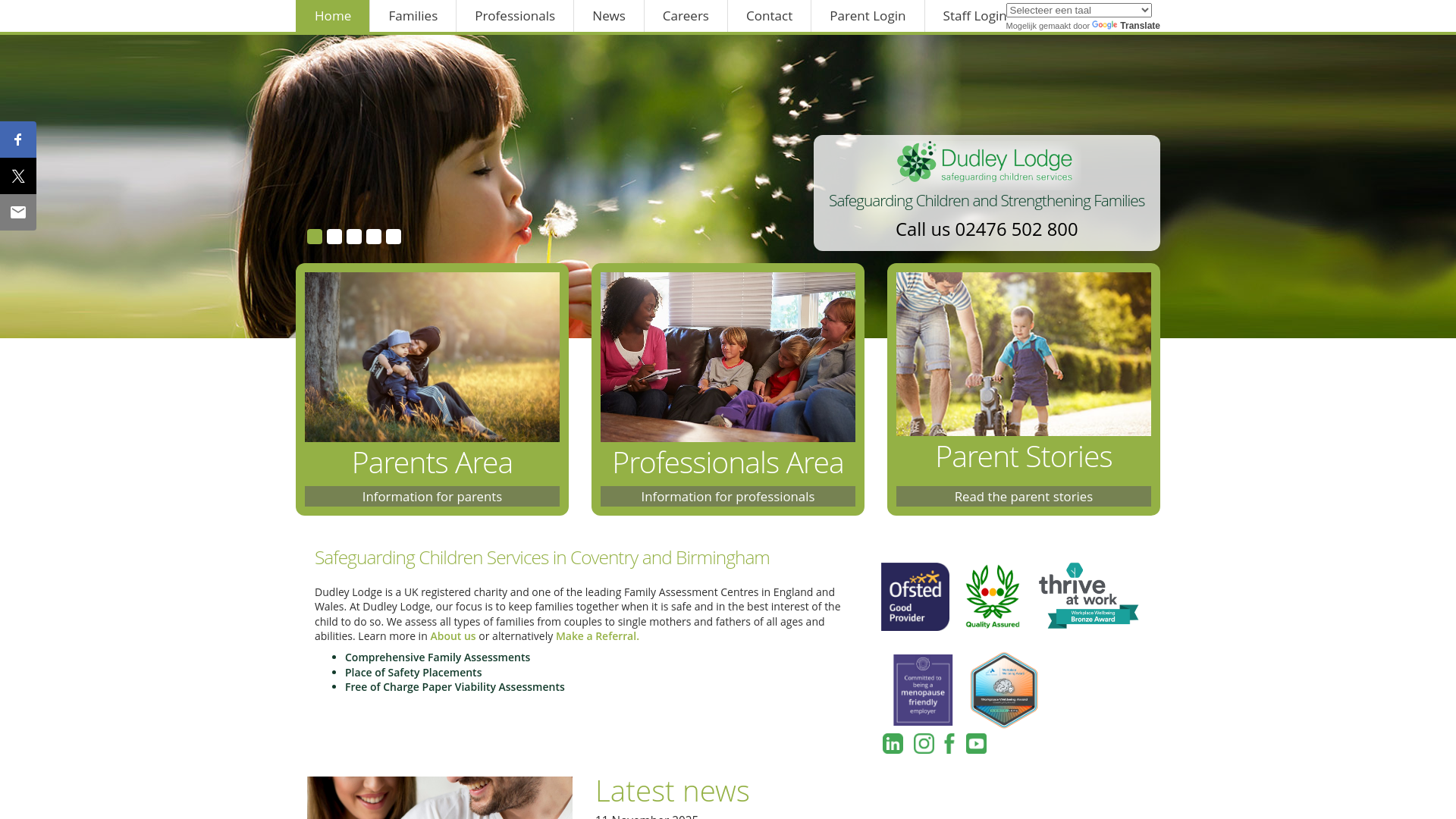 Website screenshot