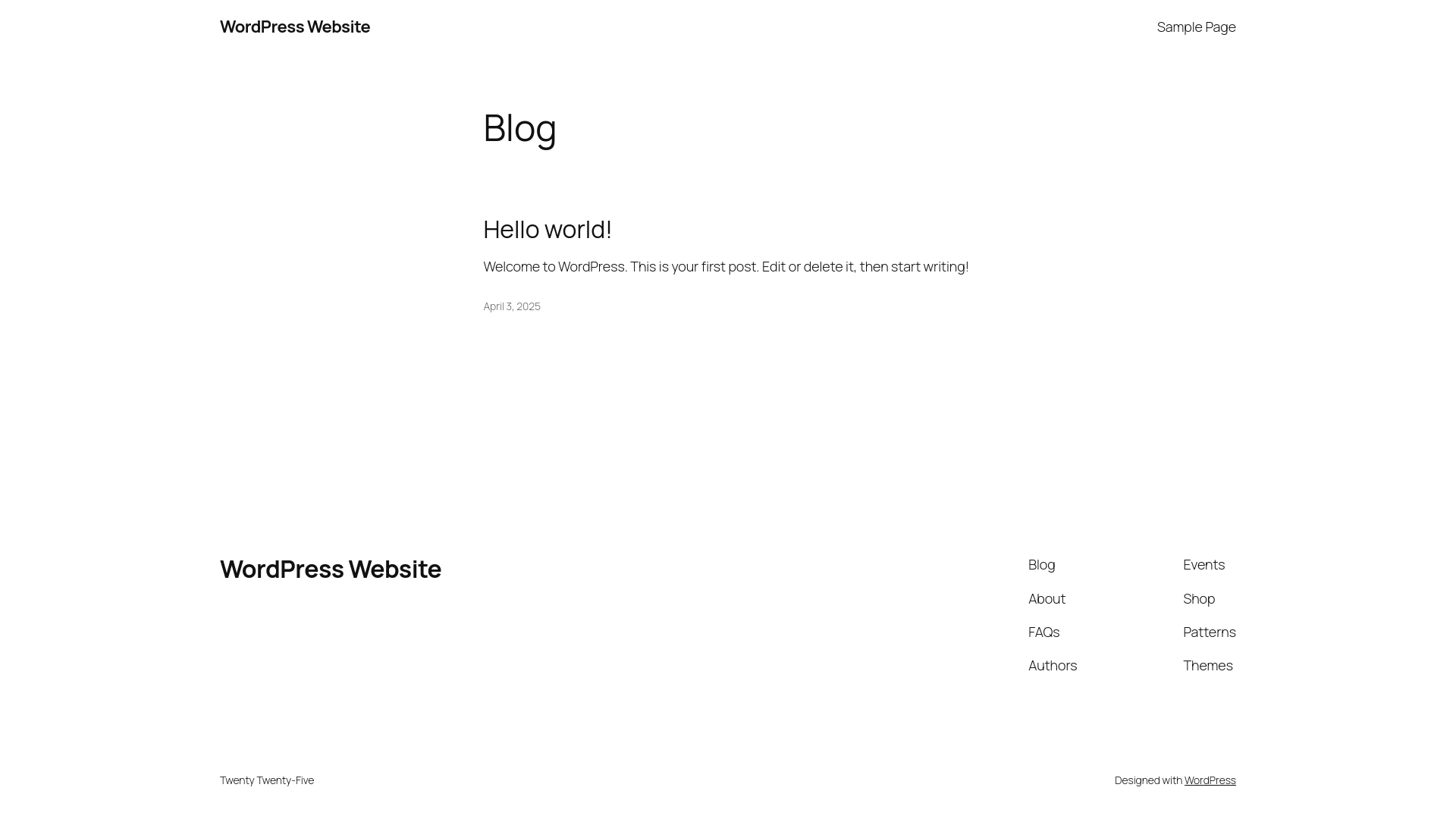 Website screenshot