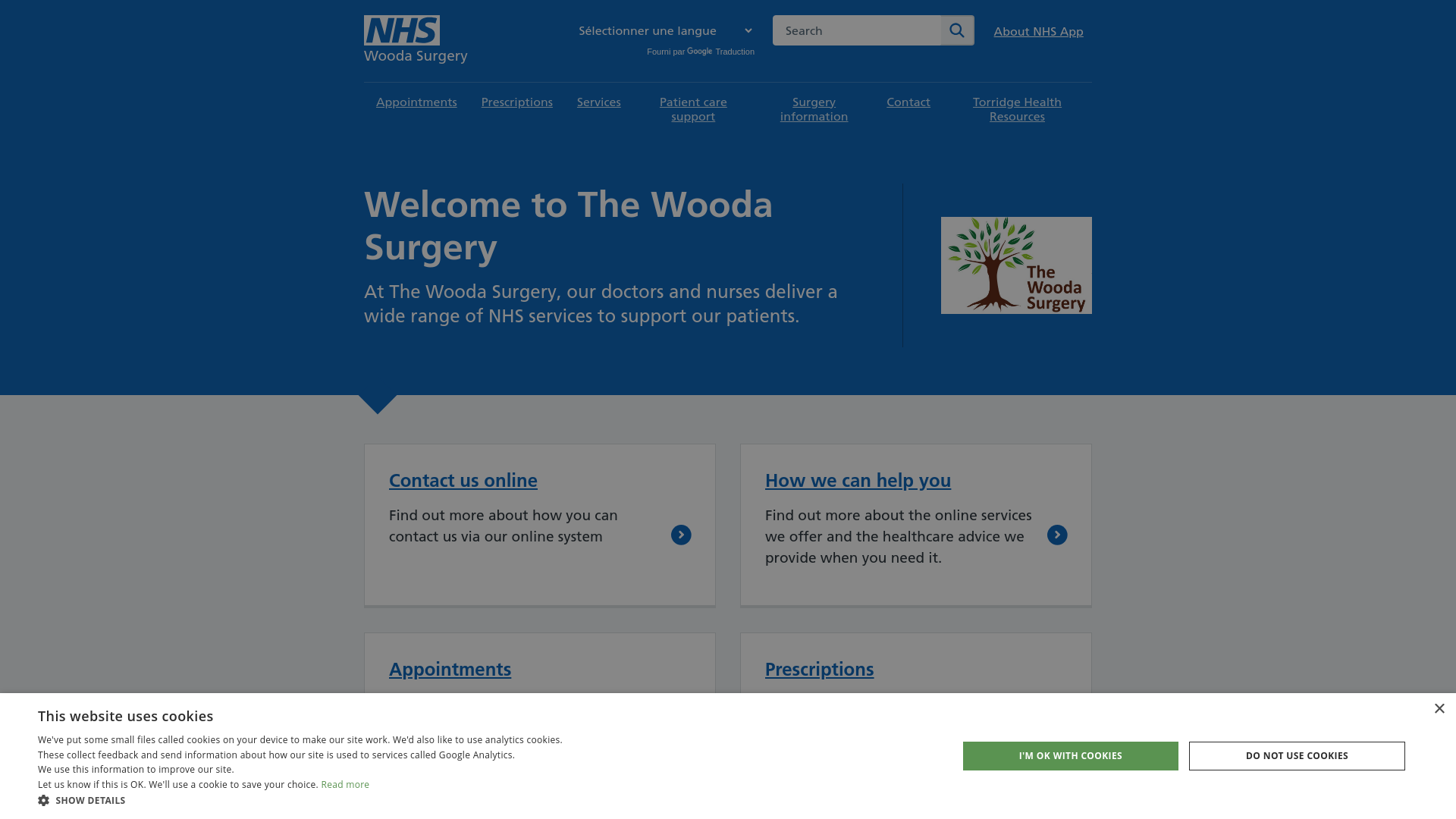 Website screenshot