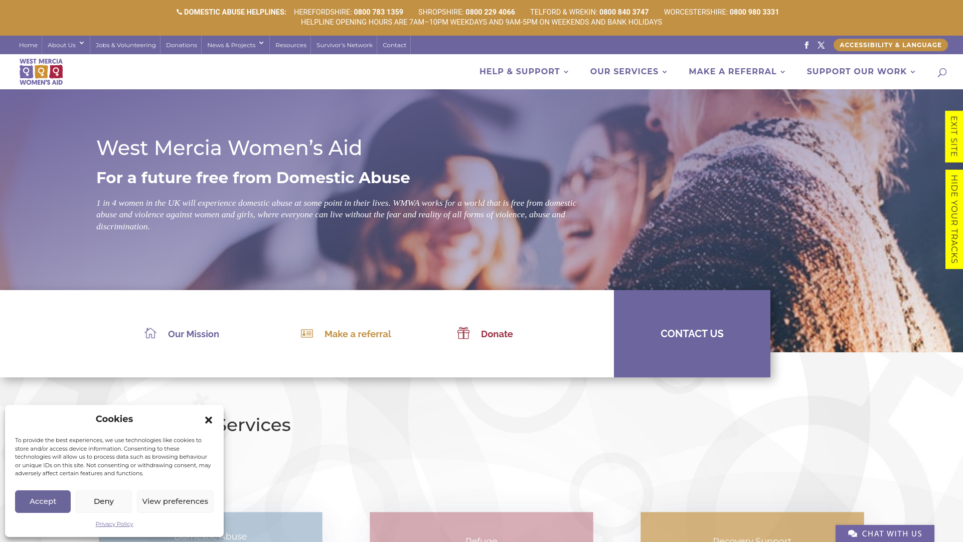 Website screenshot