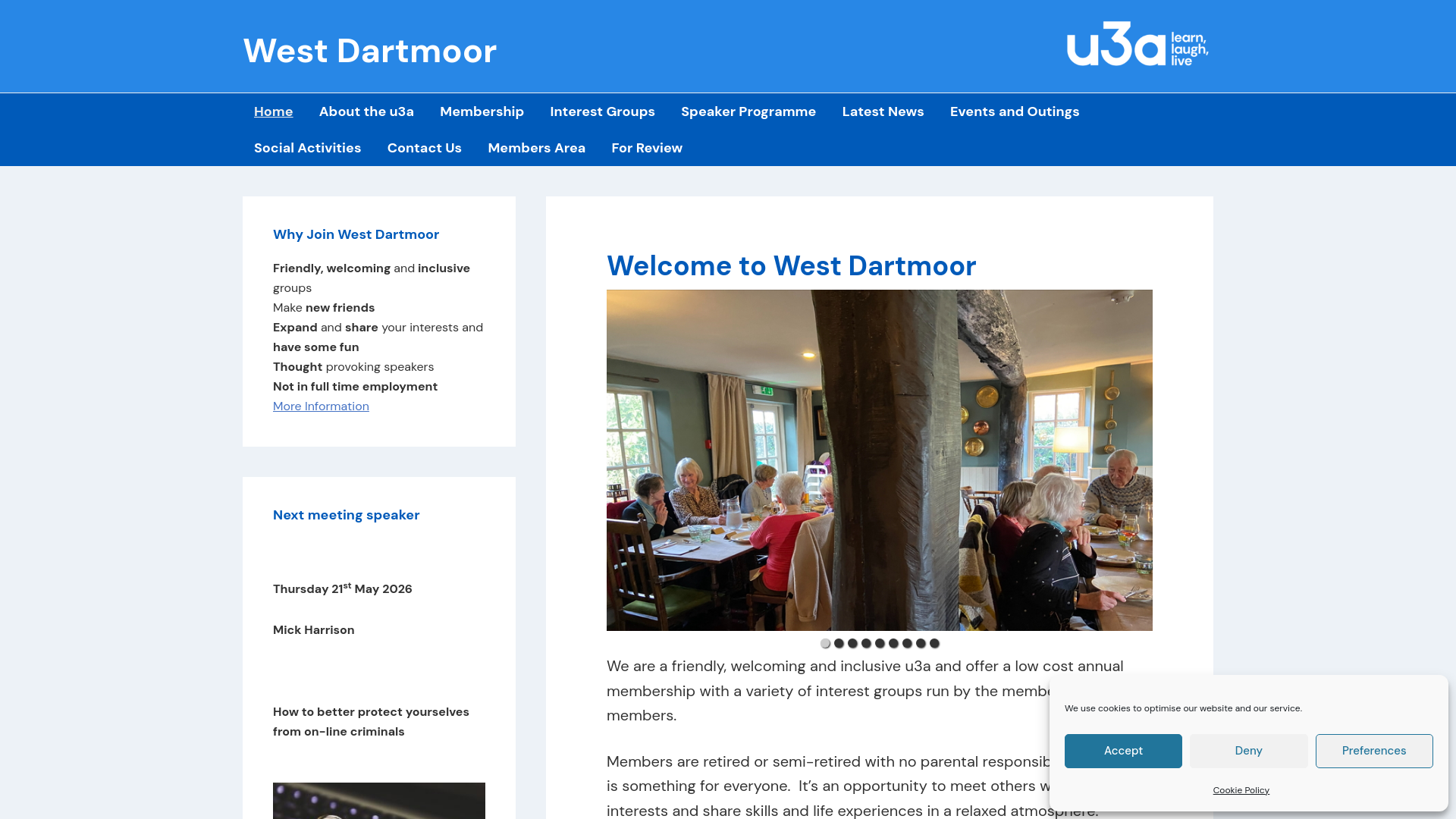 Website screenshot