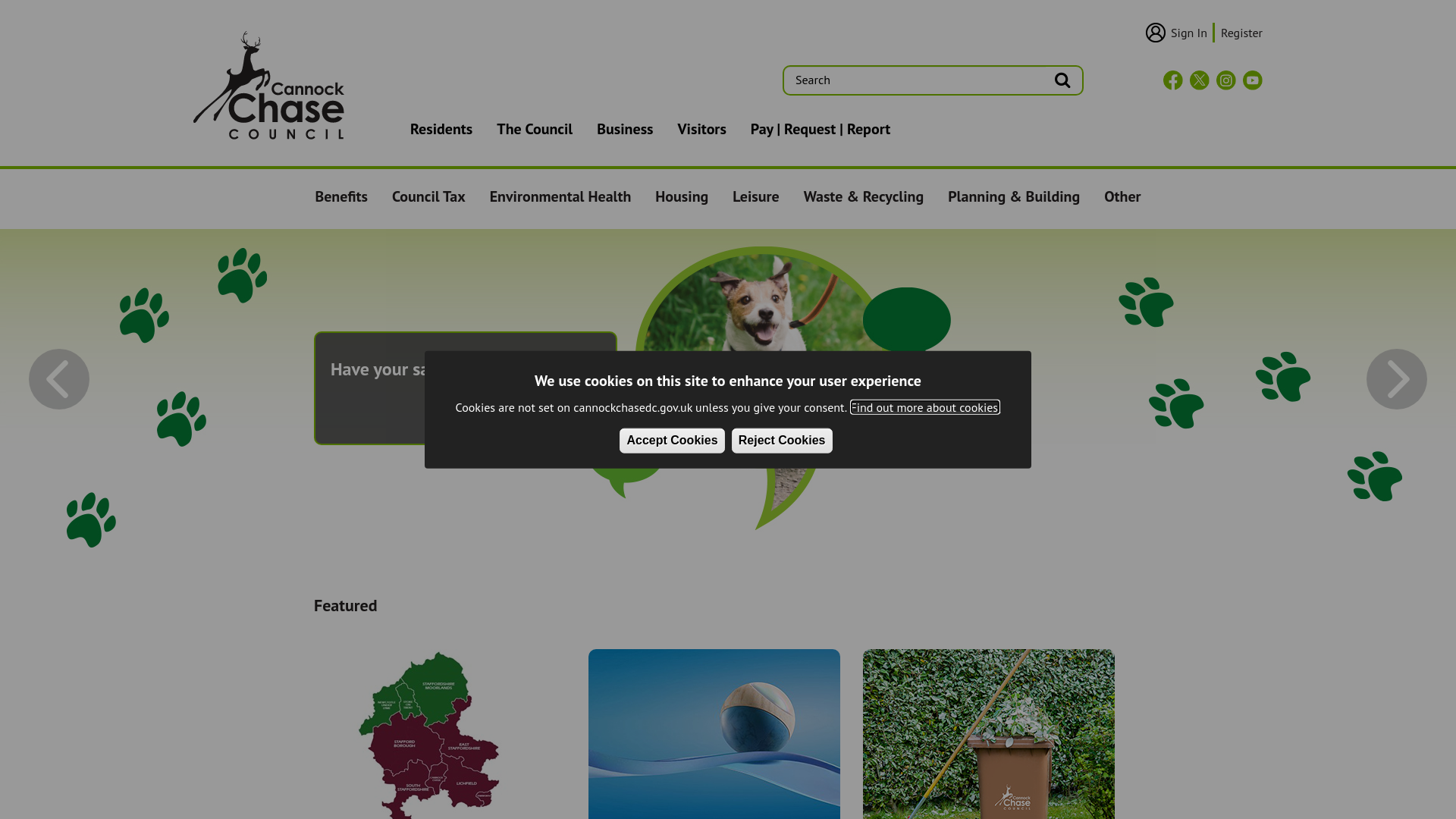 Website screenshot