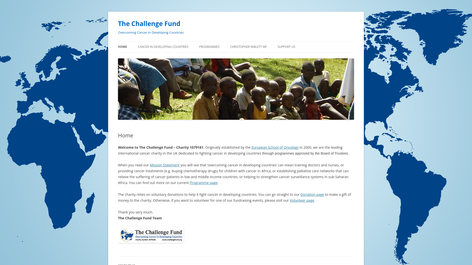 Website screenshot