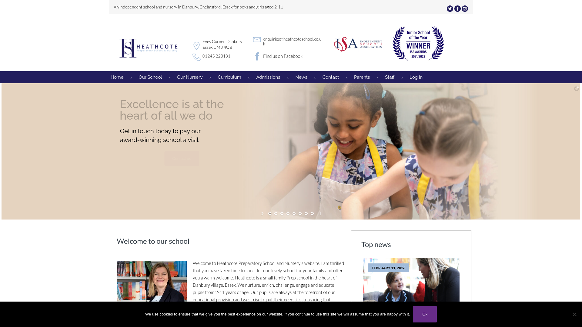 Website screenshot