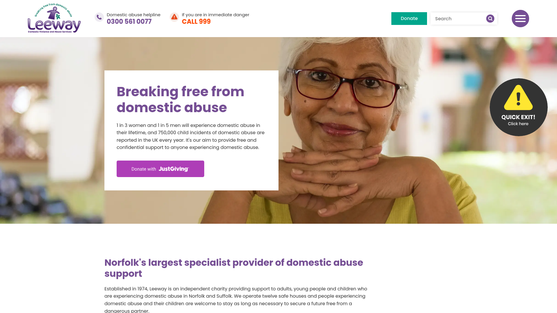 Website screenshot