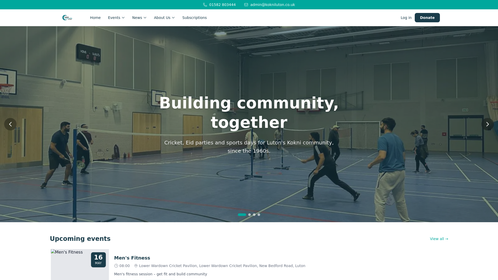 Website screenshot