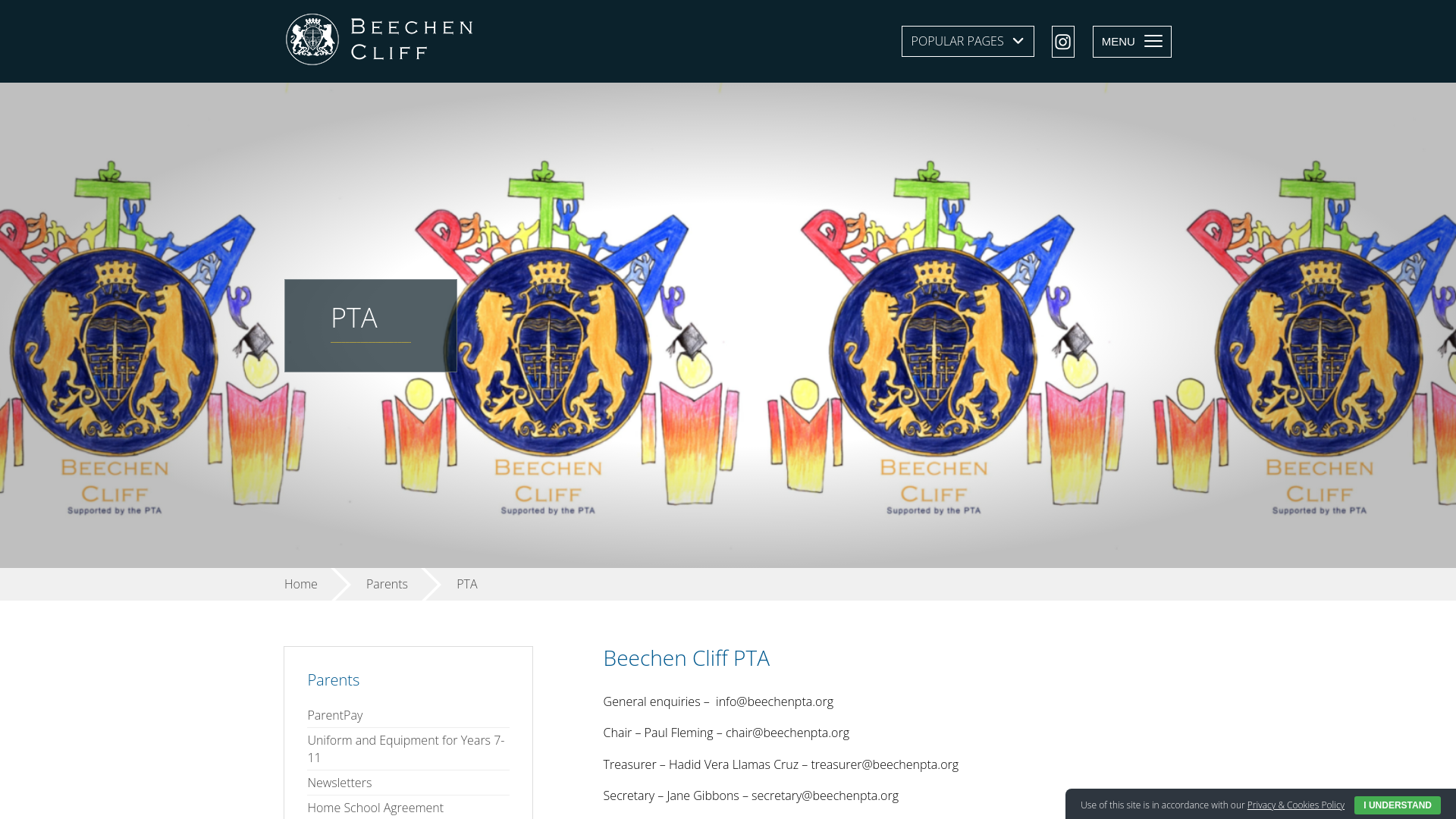 Website screenshot