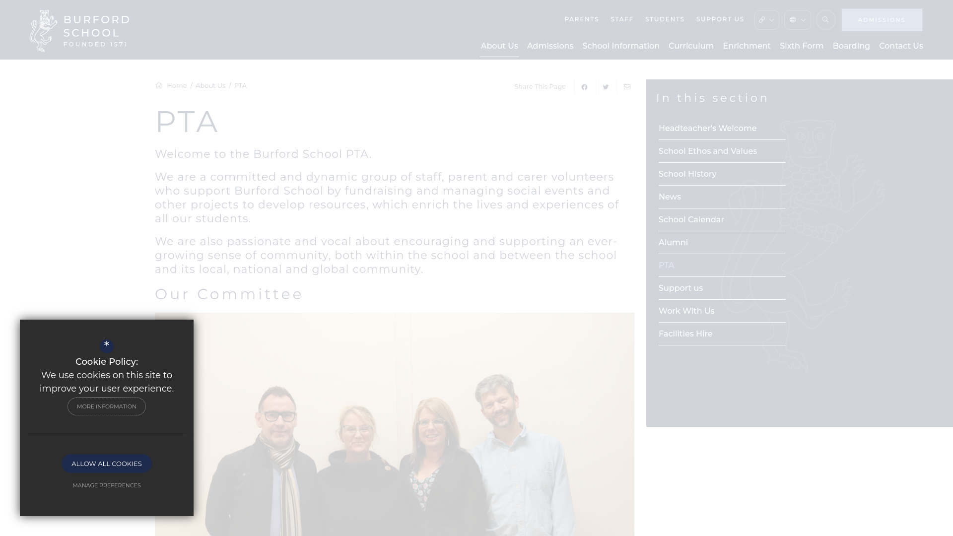 Website screenshot