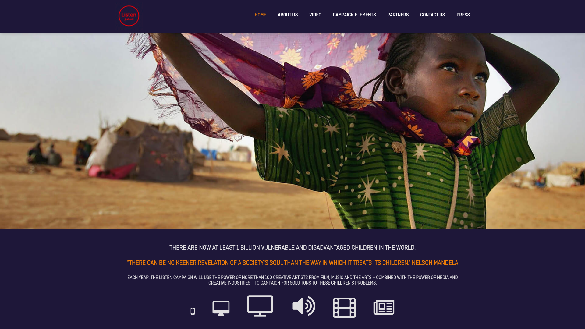 Website screenshot