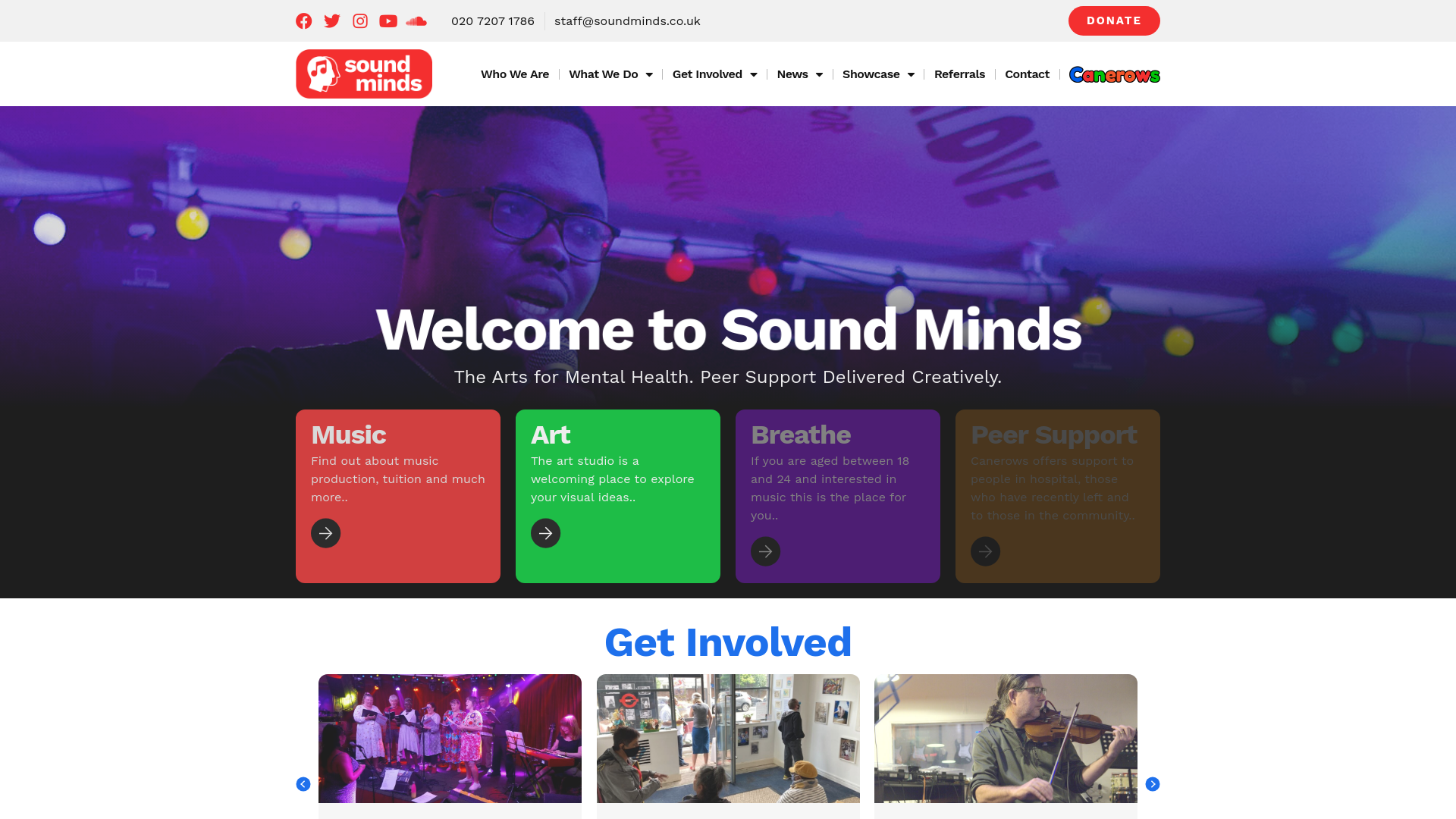 Website screenshot