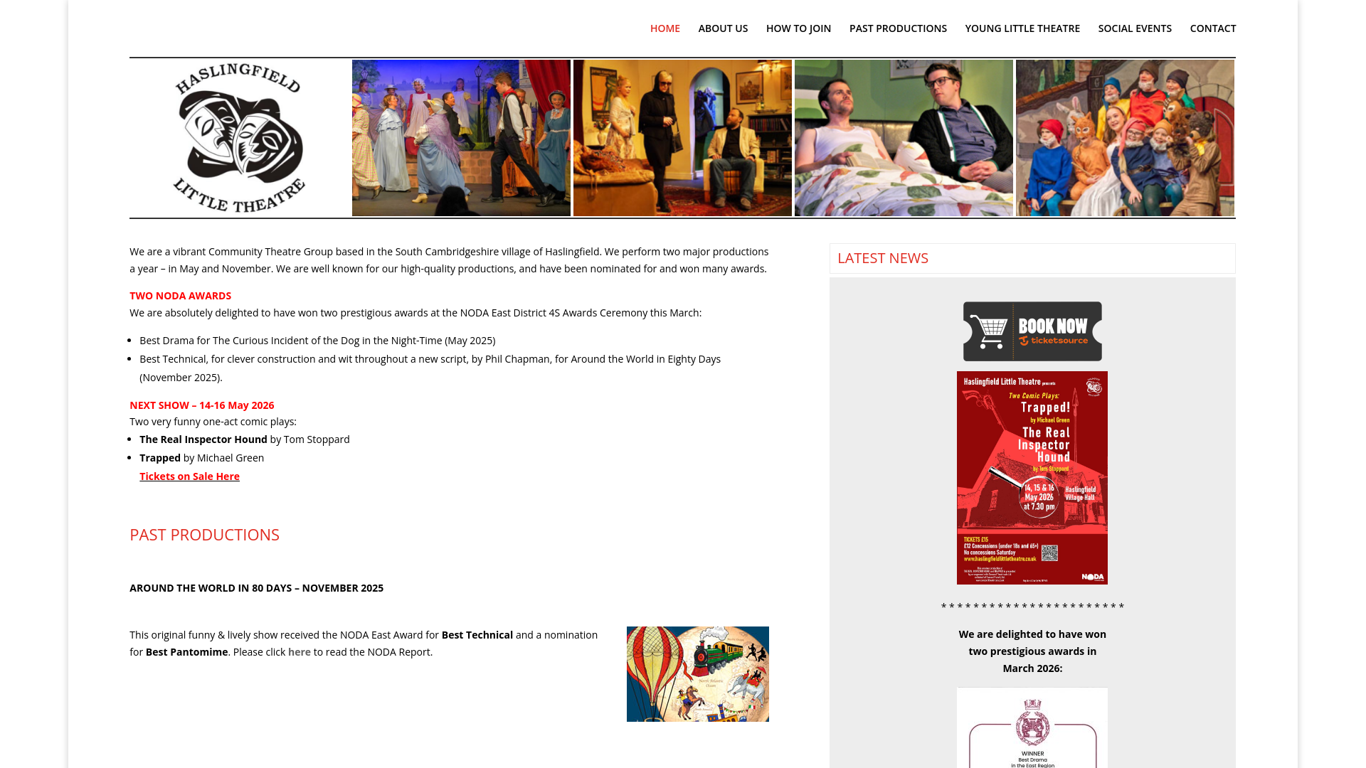 Website screenshot