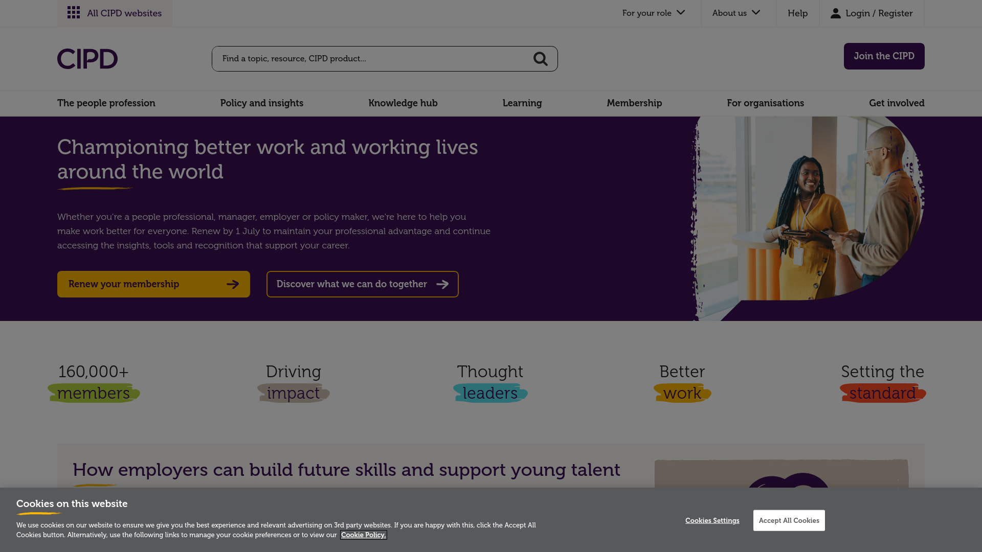 Website screenshot