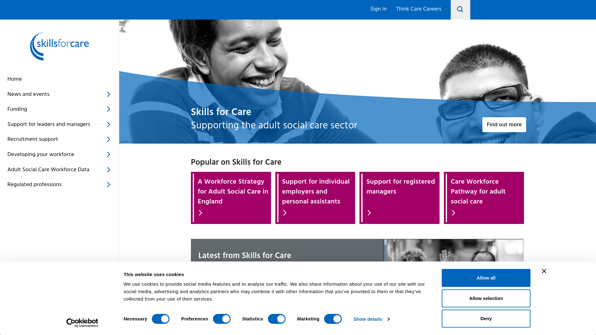 Website screenshot