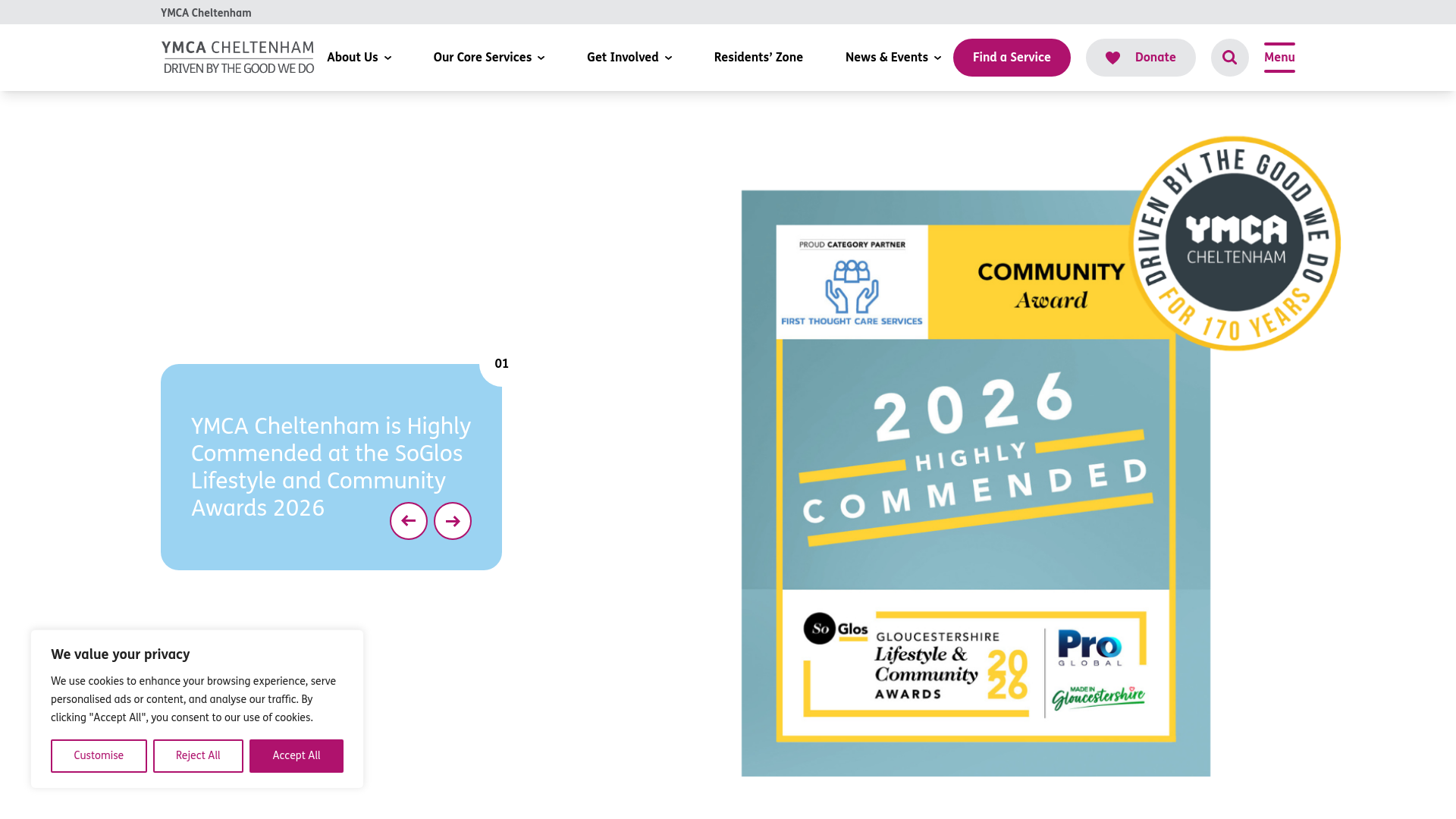 Website screenshot