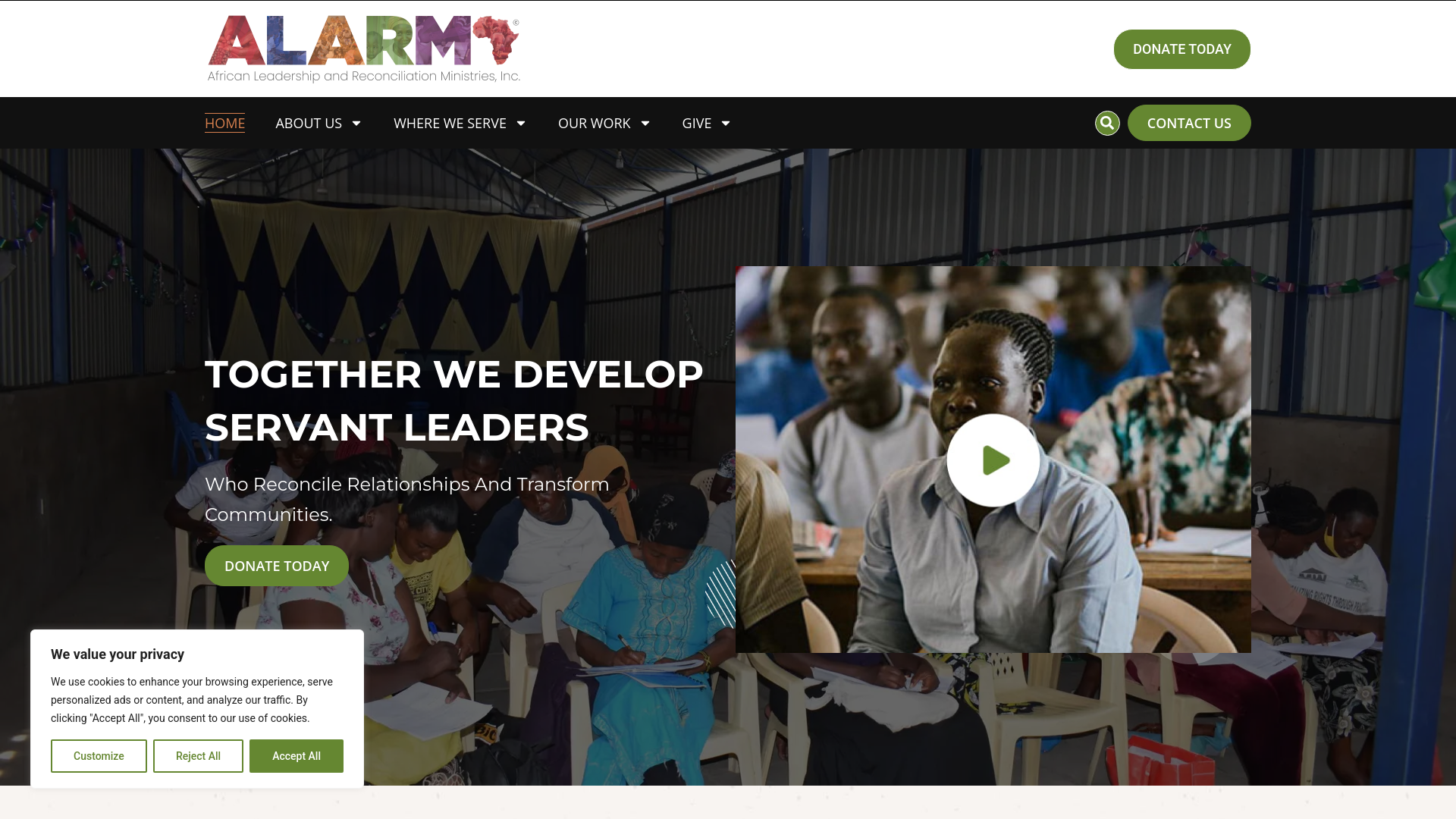 Website screenshot