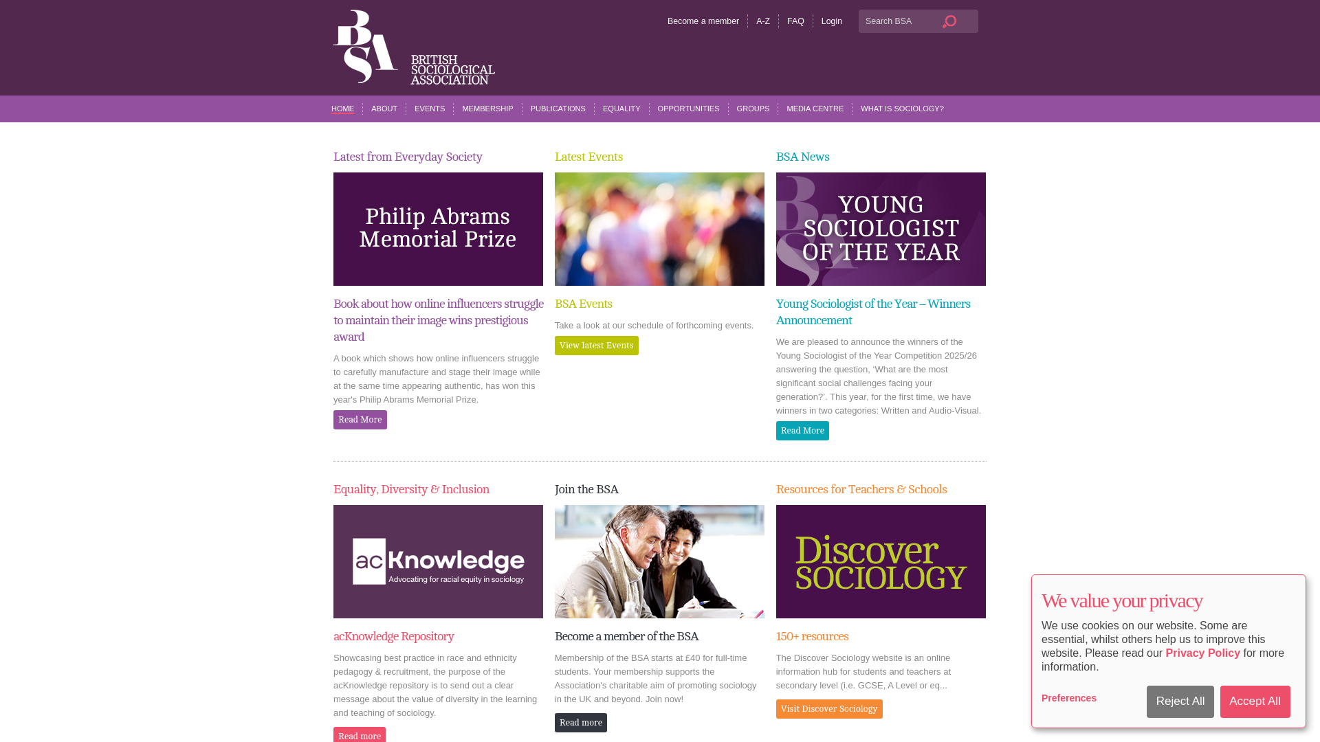 Website screenshot