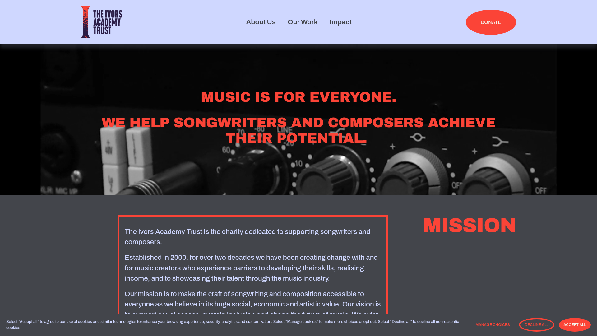 Website screenshot