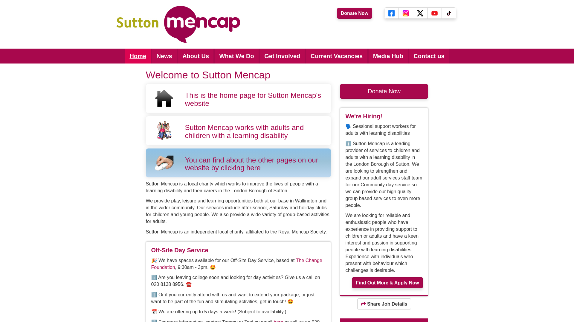 Website screenshot