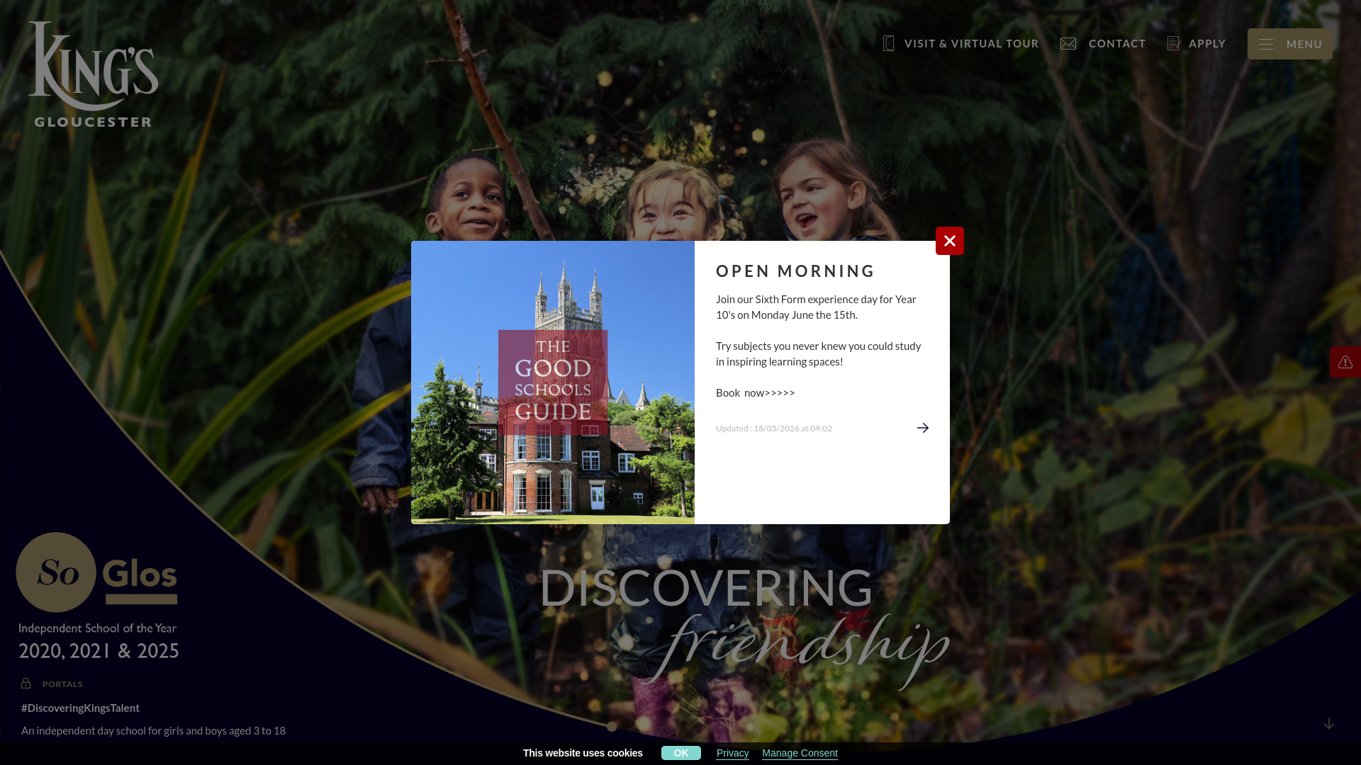 Website screenshot