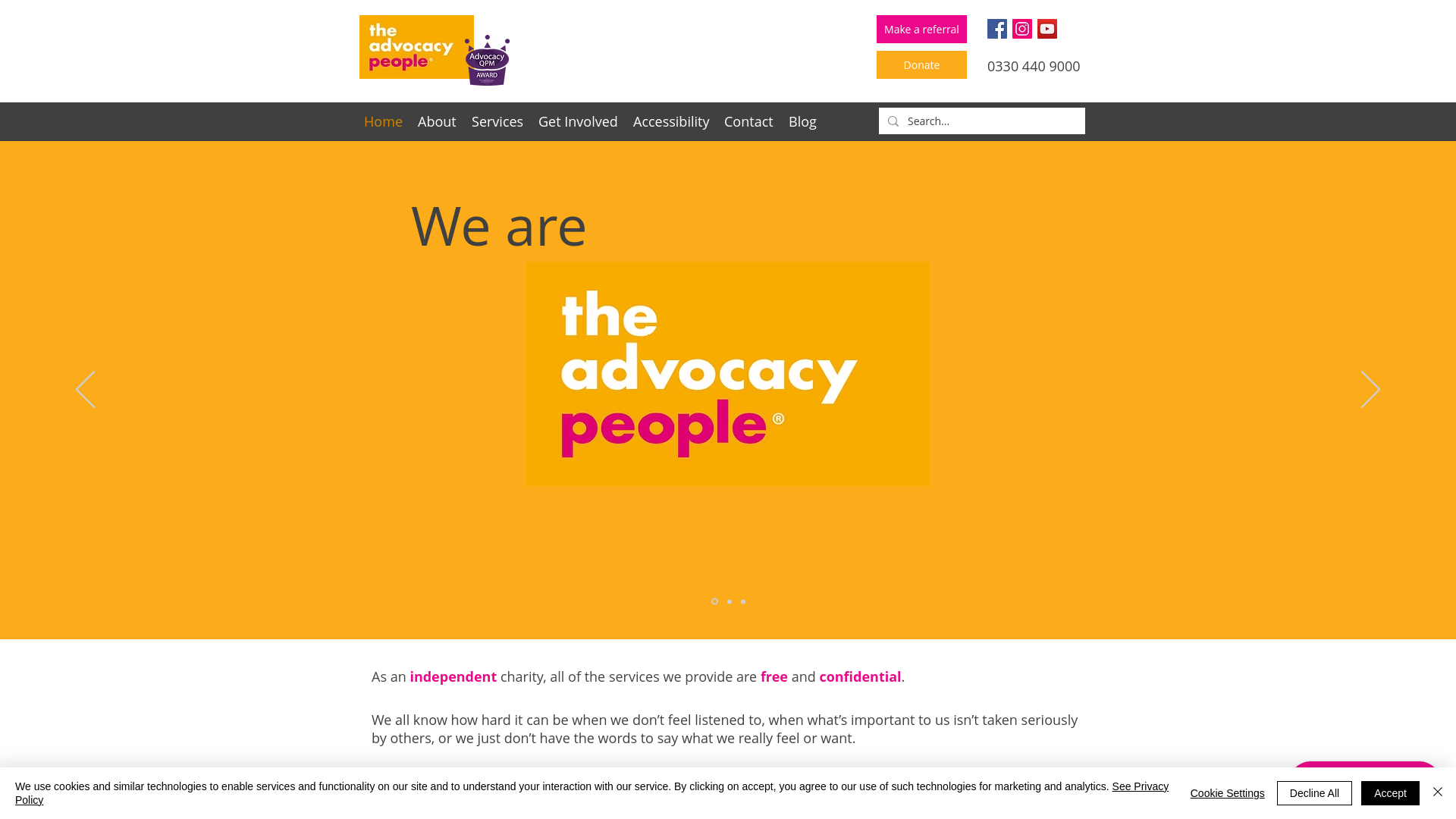 Website screenshot