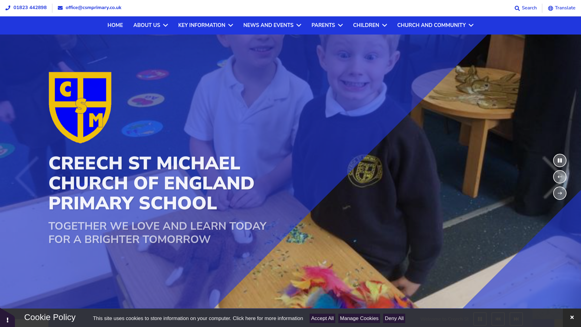Website screenshot