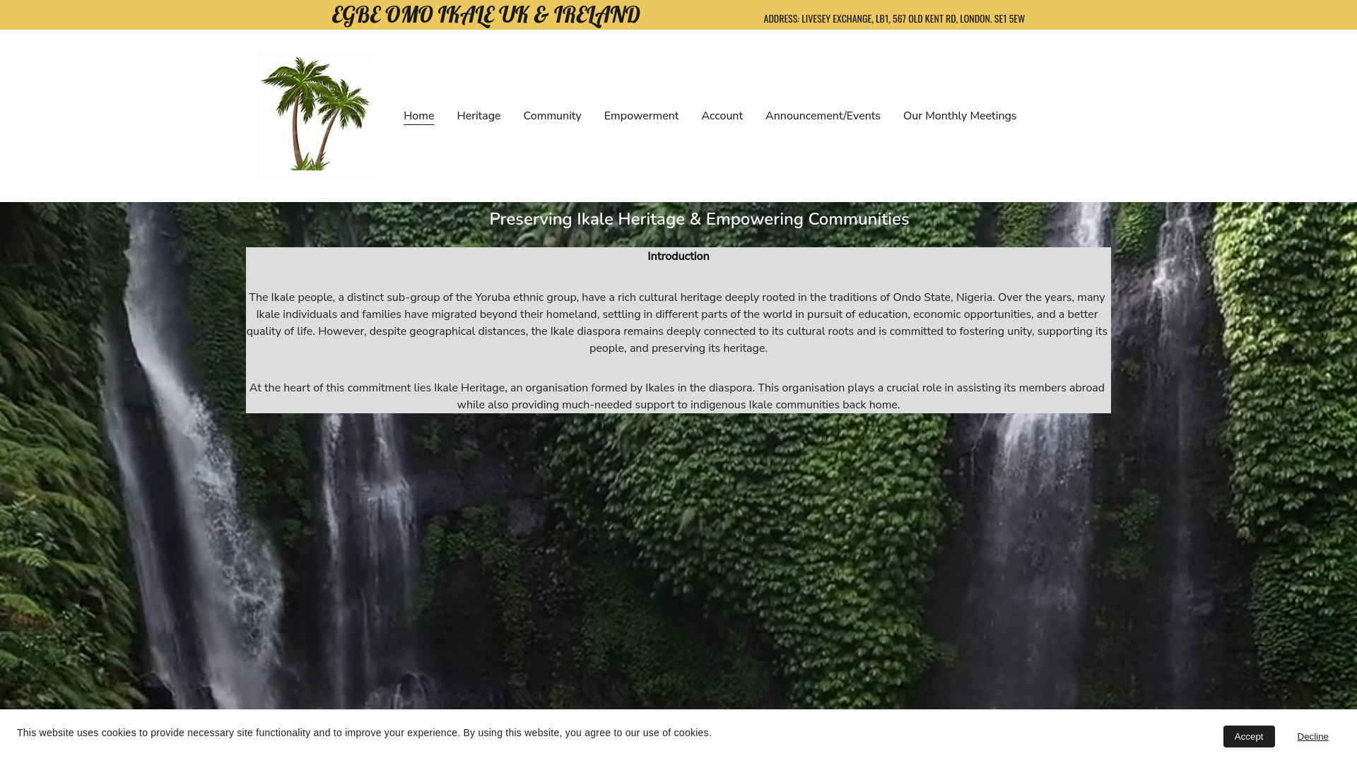 Website screenshot